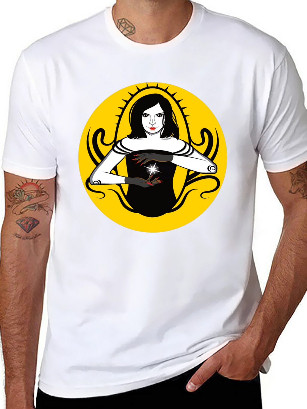 Mystic Woman Graphic T-Shirt - Black