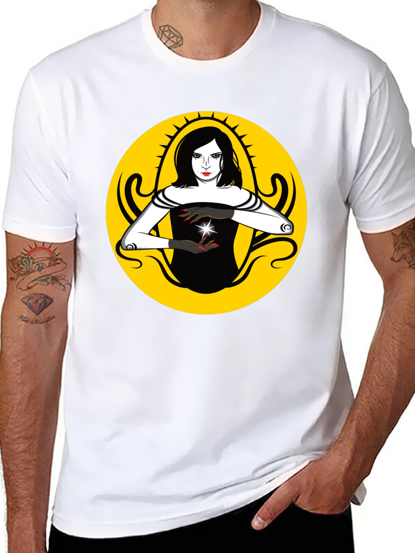 Mystic Woman Graphic T-Shirt - Black