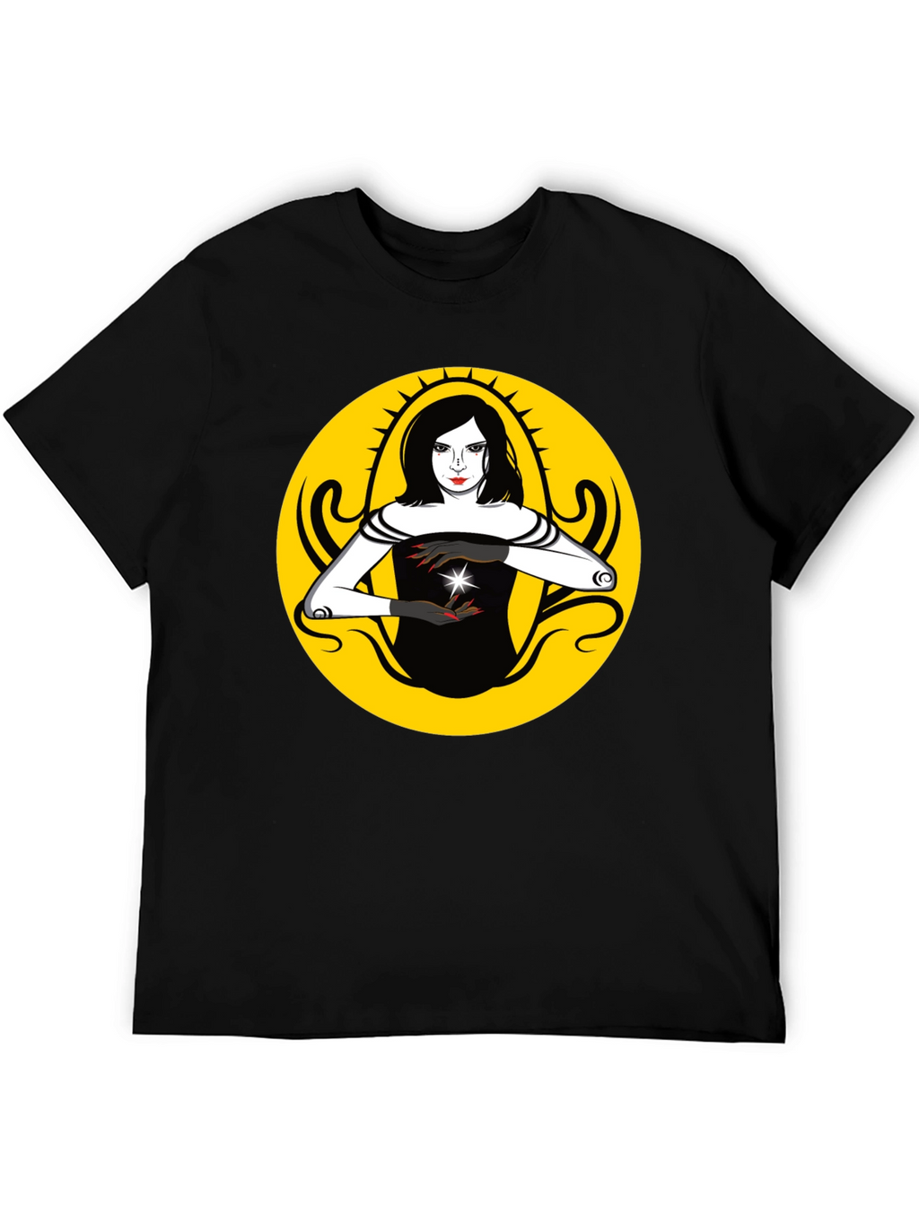 Mystic Woman Graphic T-Shirt - Black