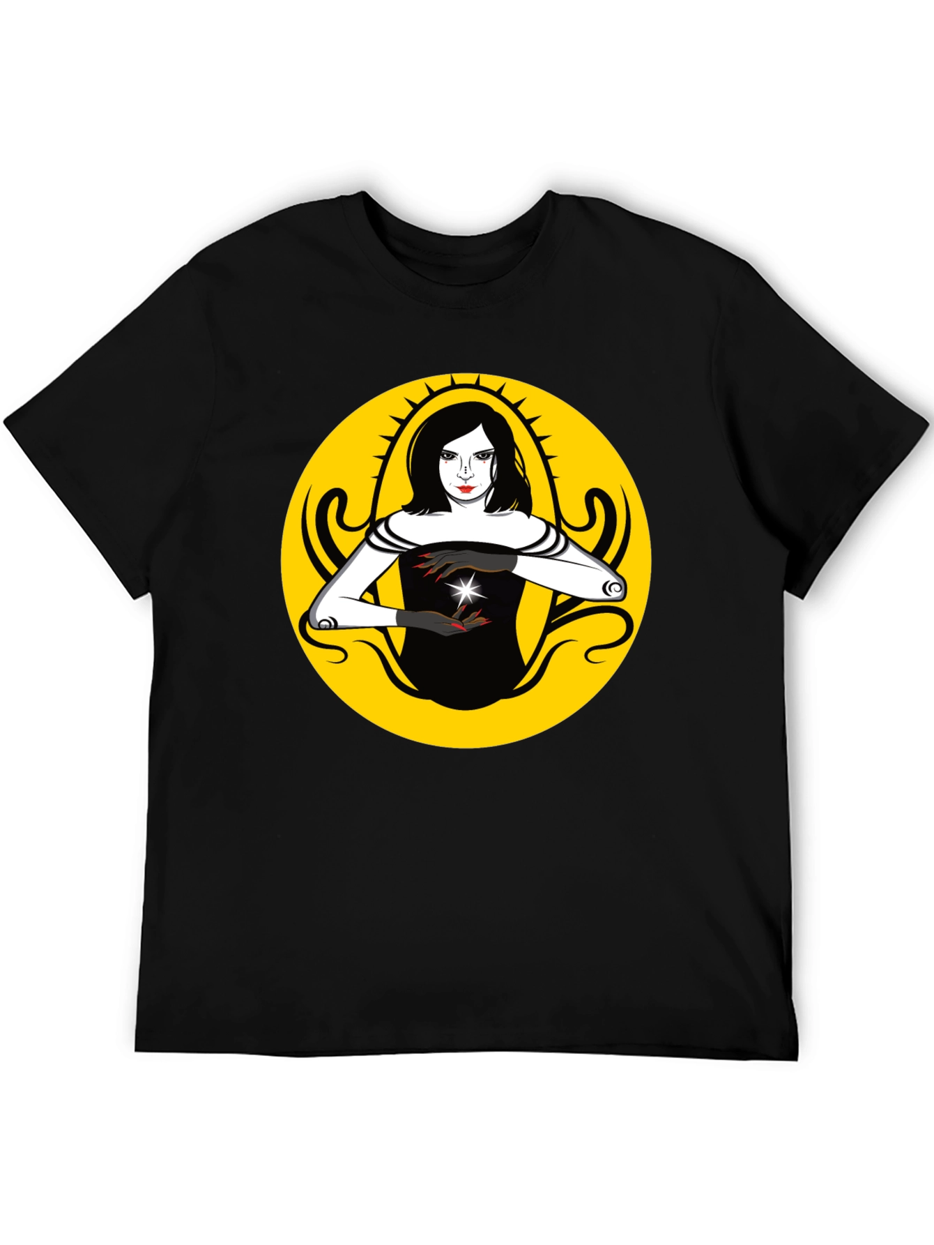 Mystic Woman Graphic T-Shirt - Black