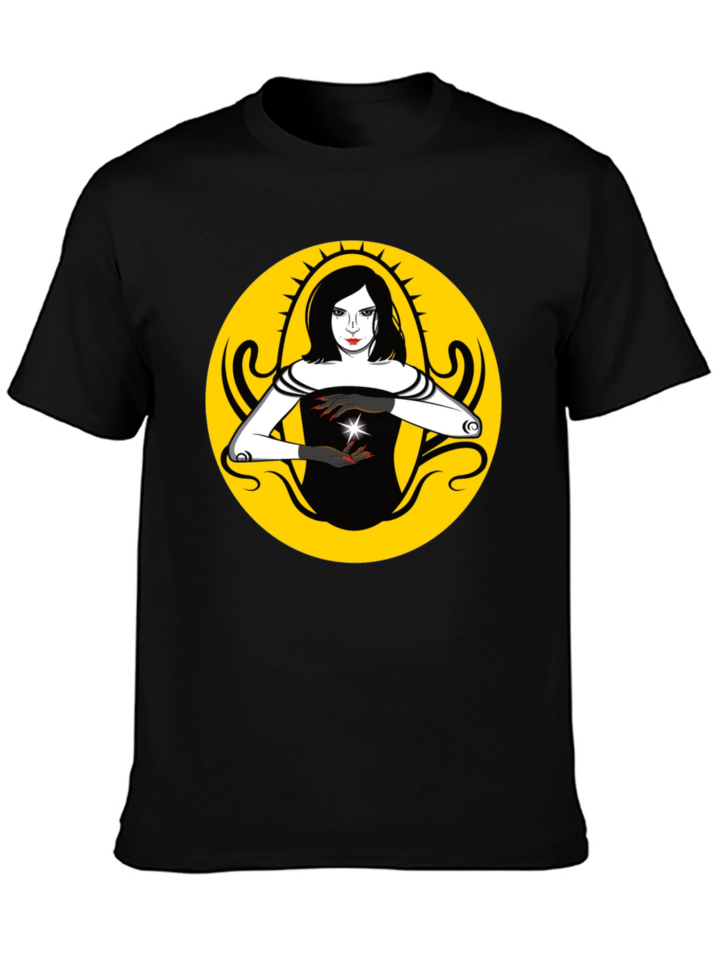 Mystic Woman Graphic T-Shirt - Black