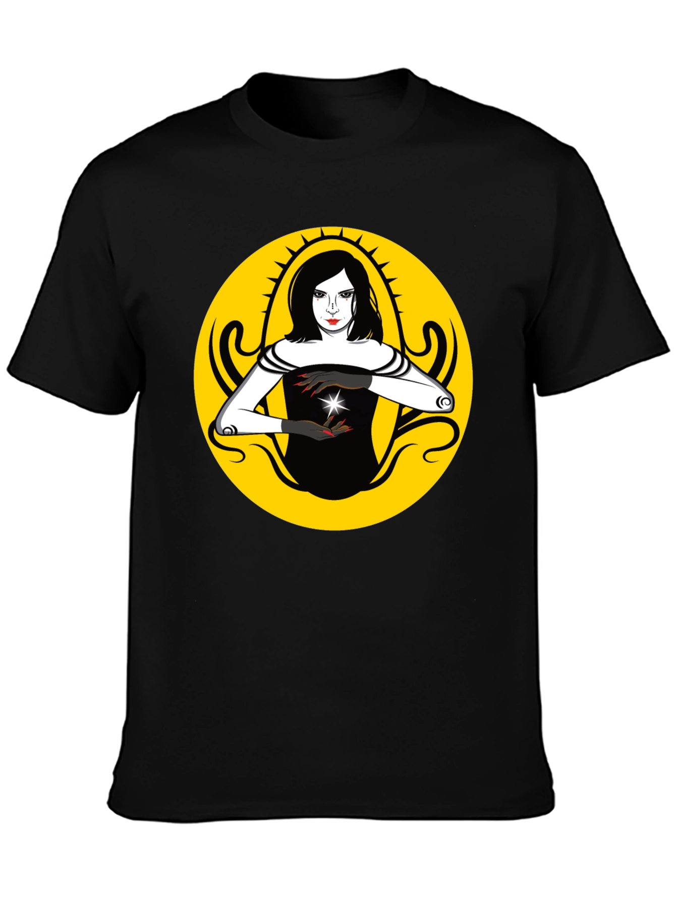 Mystic Woman Graphic T-Shirt - Black