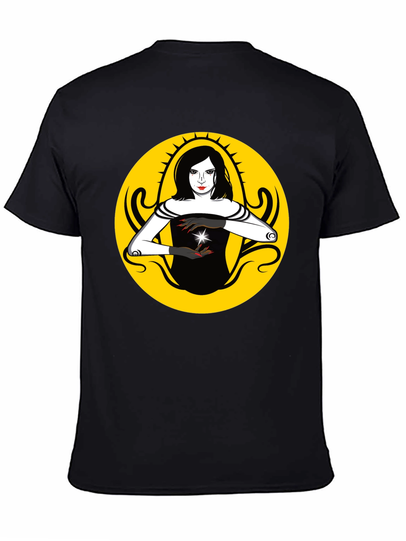 Mystic Woman Graphic T-Shirt - Black