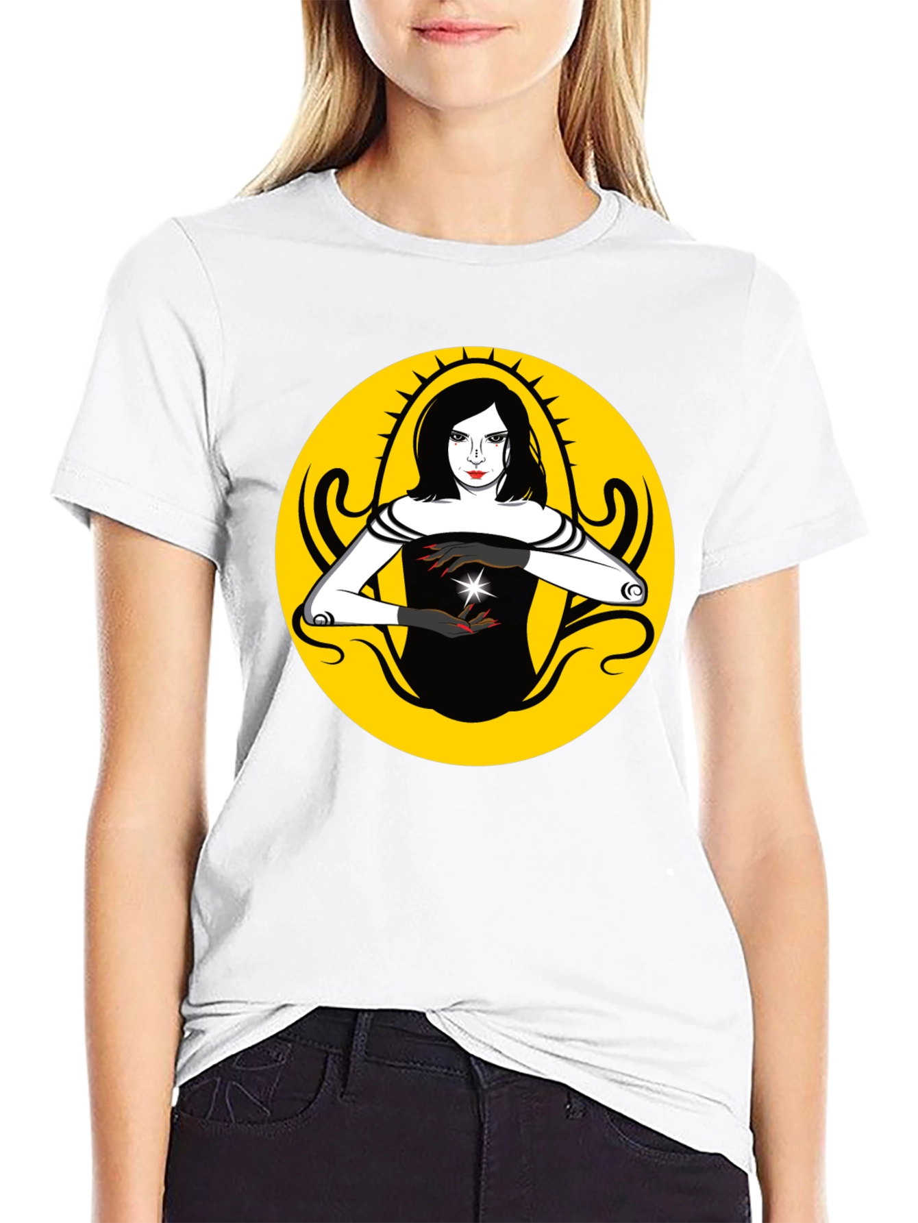 Mystic Woman Graphic T-Shirt - Black