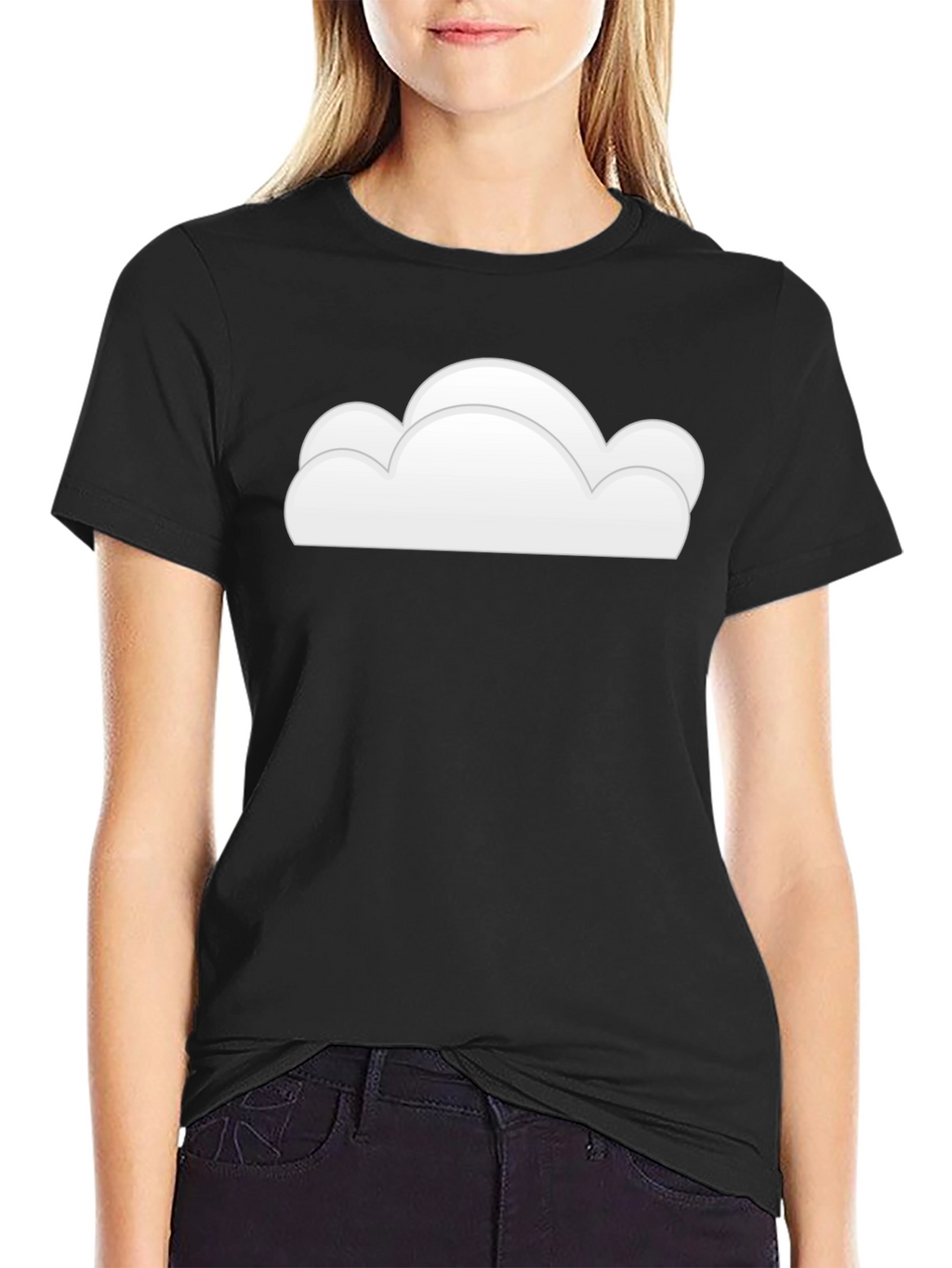 Cloud Graphic Black T-Shirt