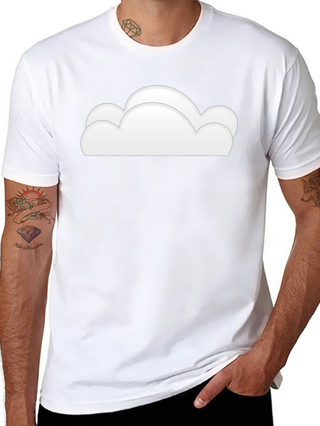 Cloud Graphic Black T-Shirt
