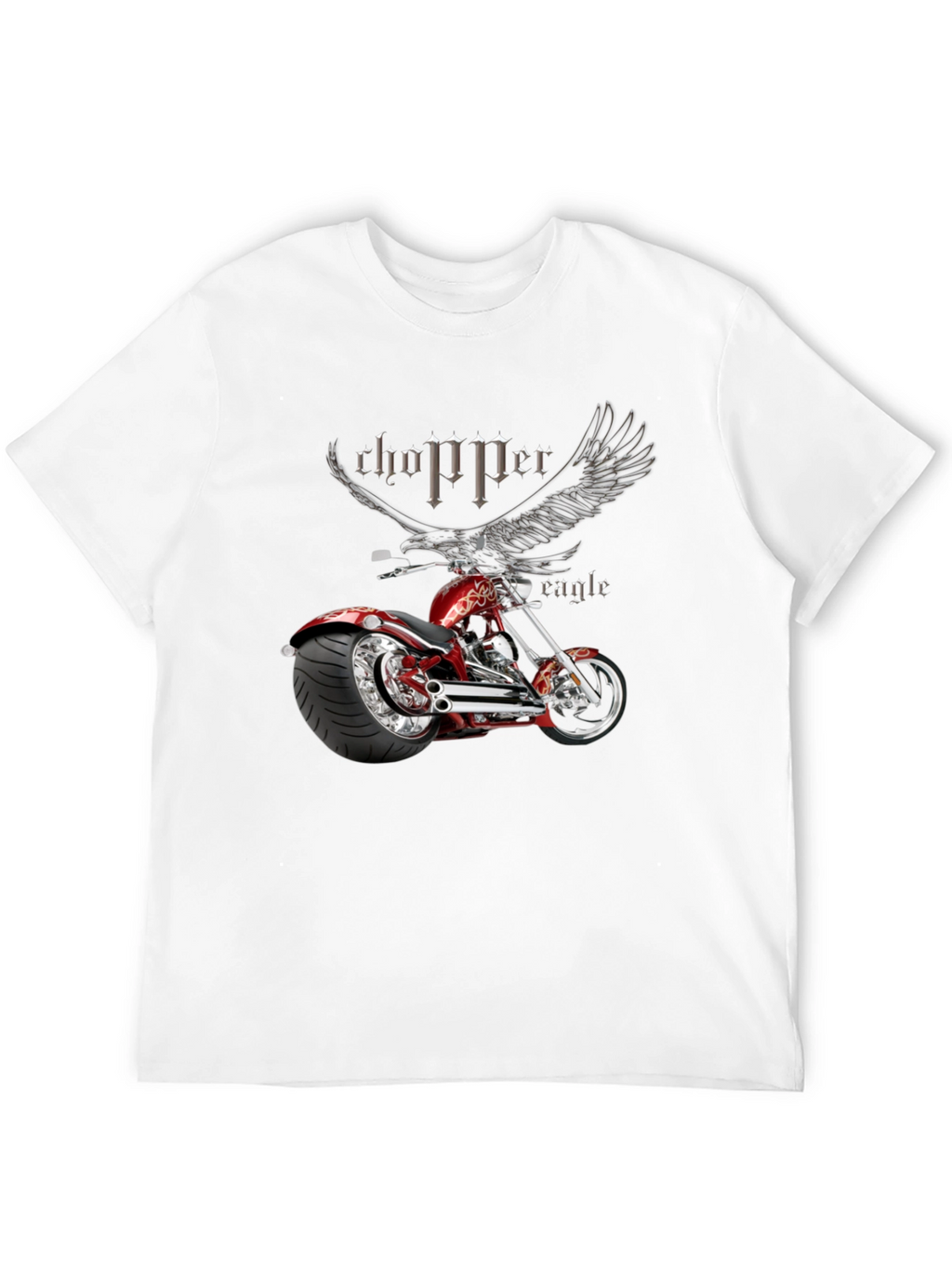 Chopper Eagle Graphic Black T-Shirt