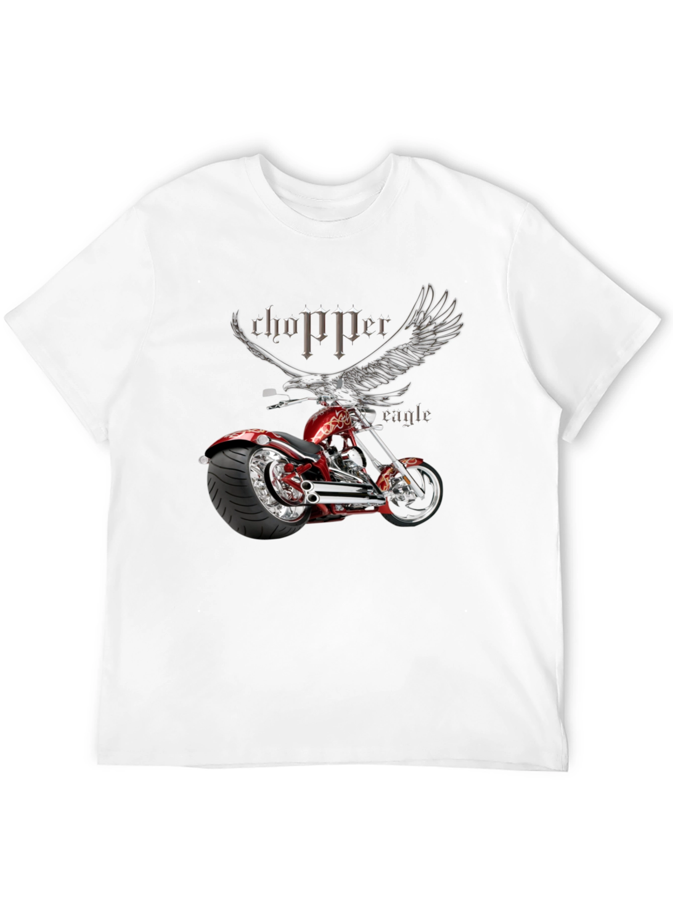 Chopper Eagle Graphic Black T-Shirt
