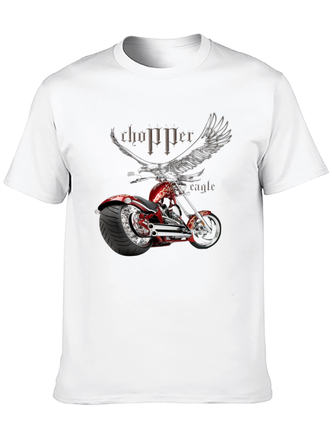 Chopper Eagle Graphic Black T-Shirt