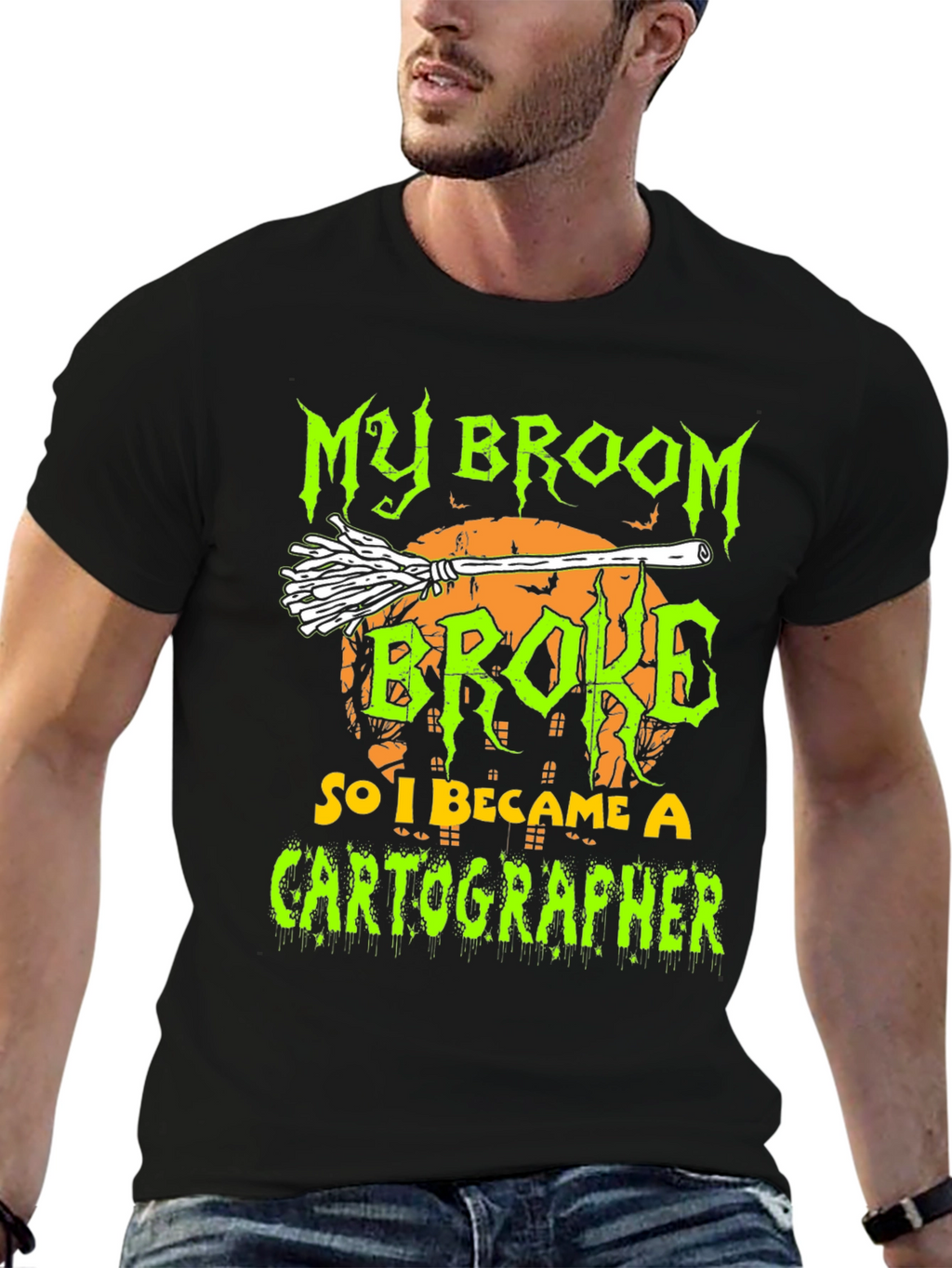 Funny Halloween Cartographer T-Shirt