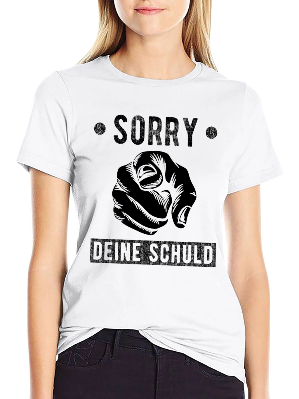 Sorry Deine Schuld Graphic T-Shirt