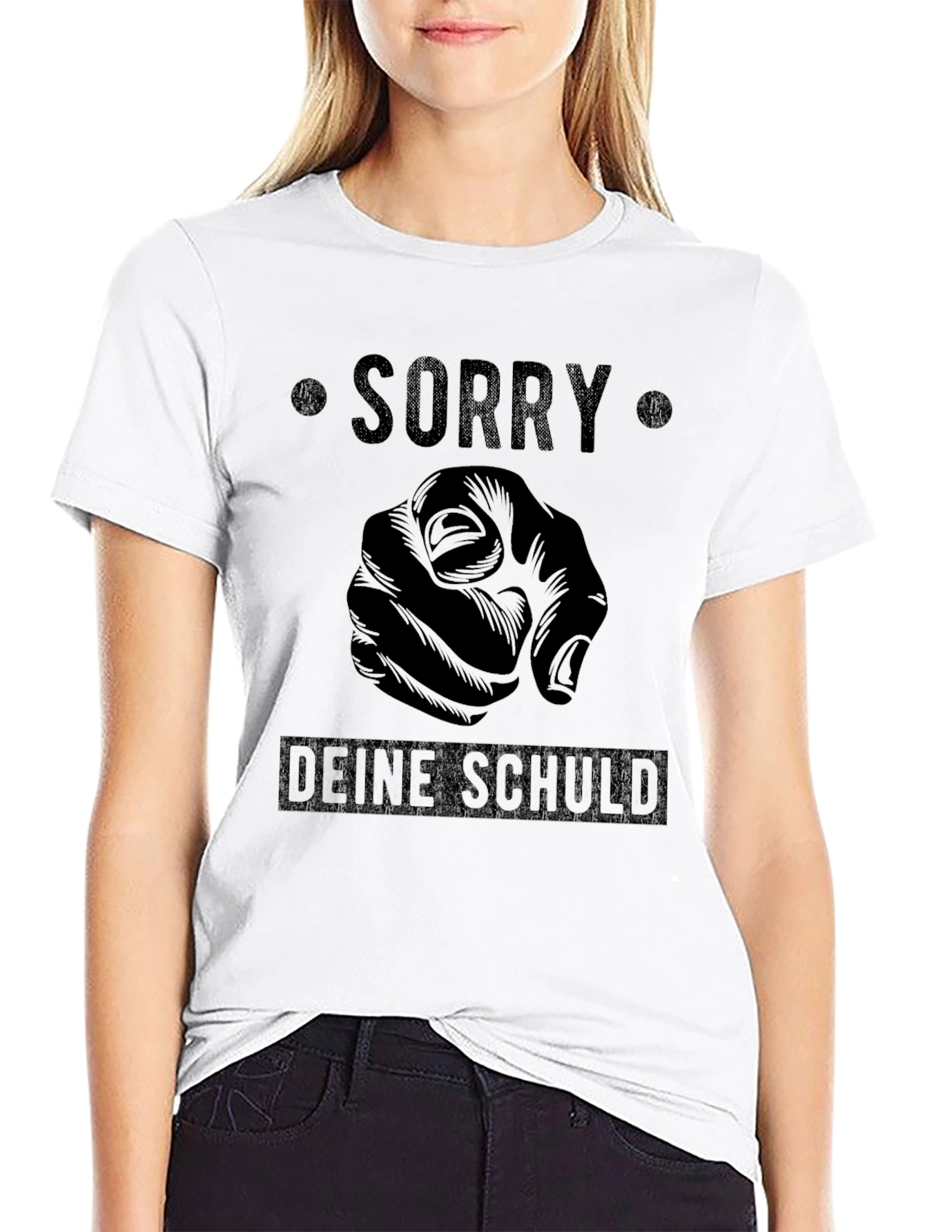 Sorry Deine Schuld Graphic T-Shirt