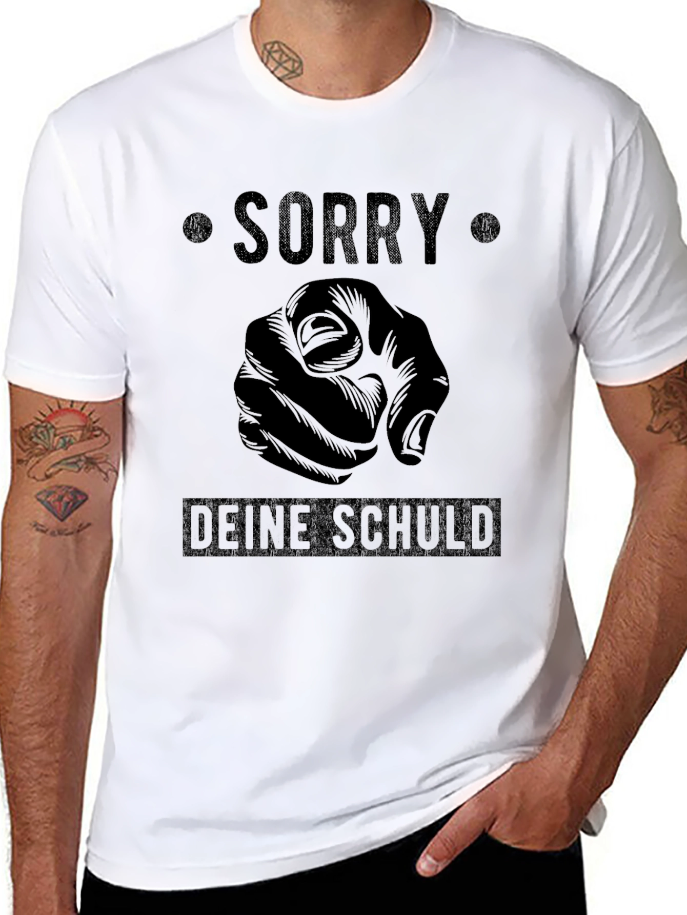 Sorry Deine Schuld Graphic T-Shirt
