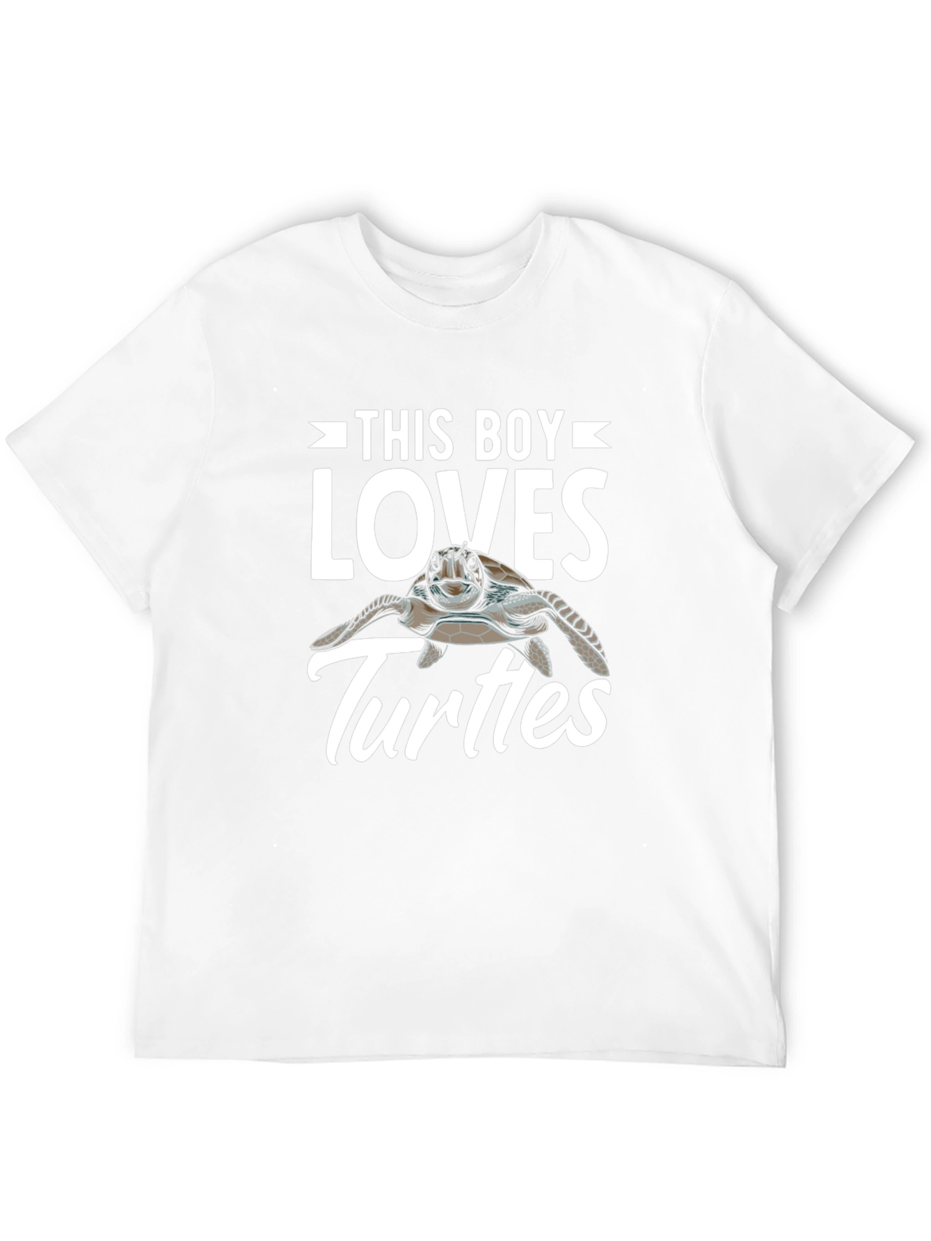 This Boy Loves Turtles Graphic T-Shirt