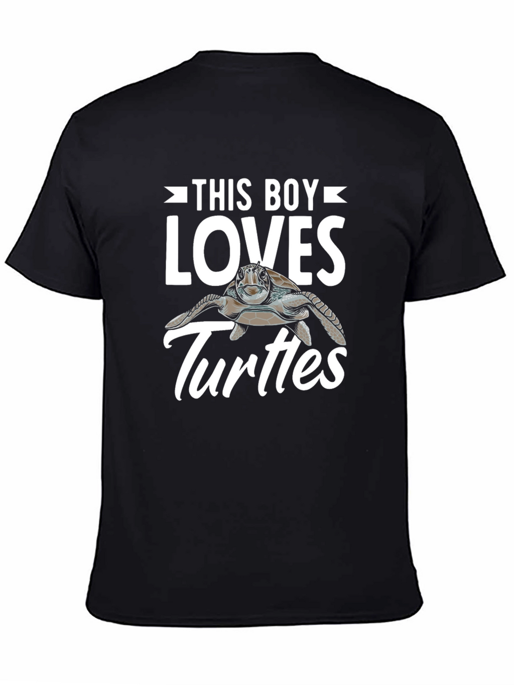 This Boy Loves Turtles Graphic T-Shirt