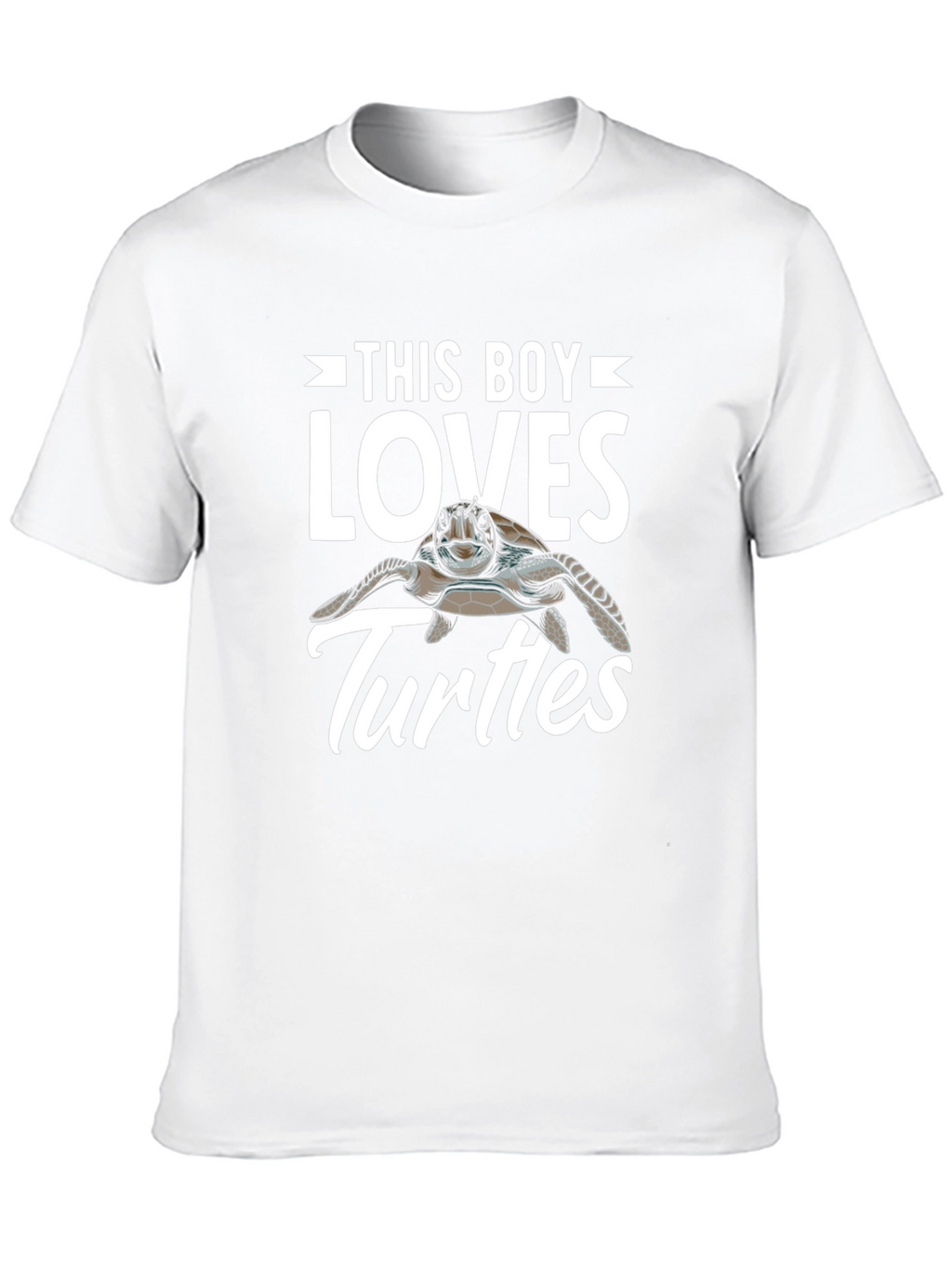 This Boy Loves Turtles Graphic T-Shirt