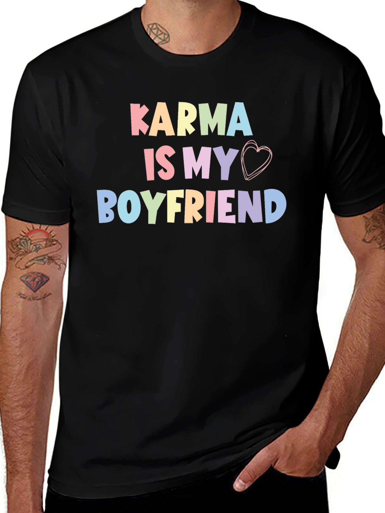Karma Is My Boyfriend T-Shirt Trendy Cute Top
