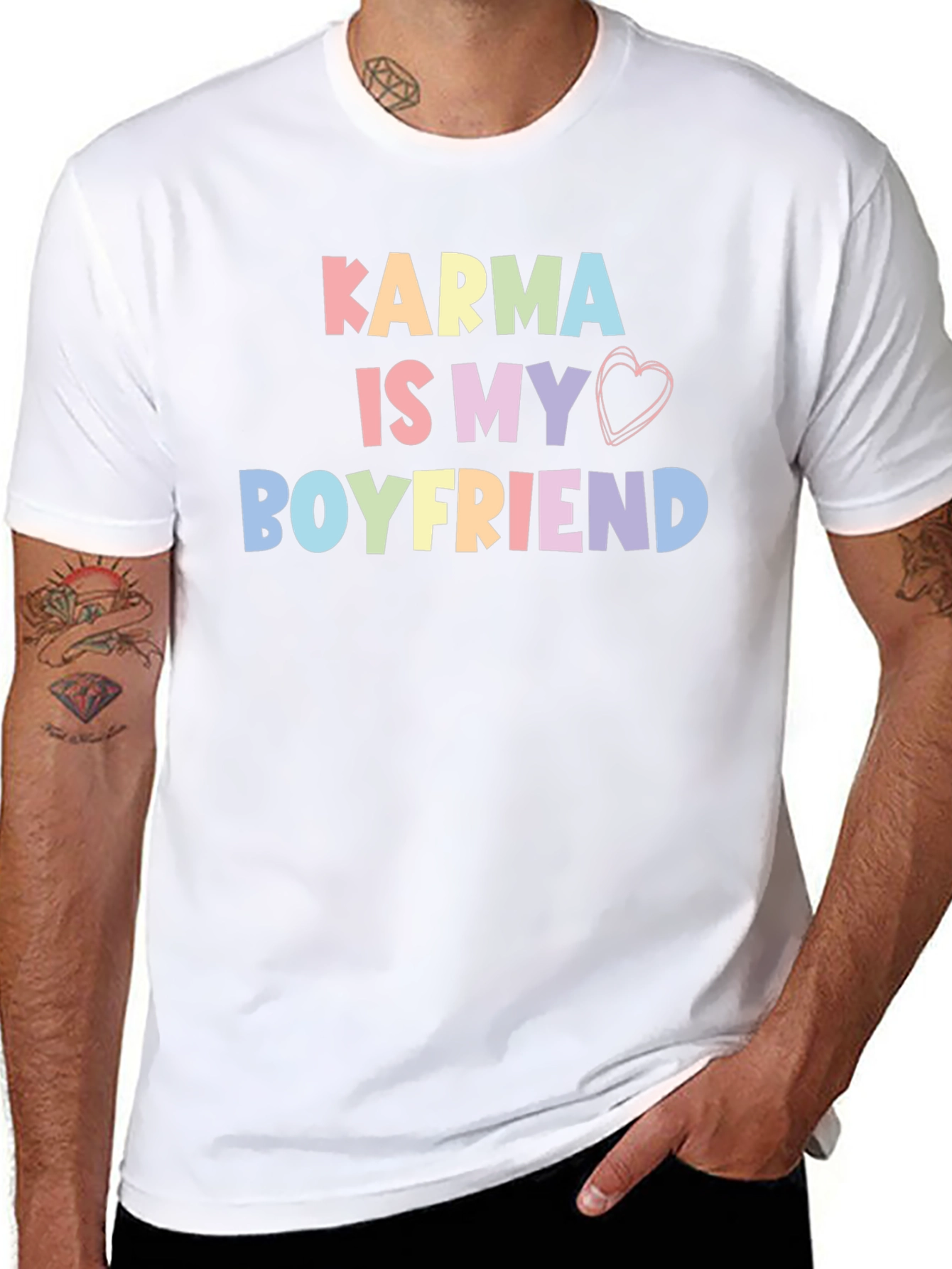 Karma Is My Boyfriend T-Shirt Trendy Cute Top