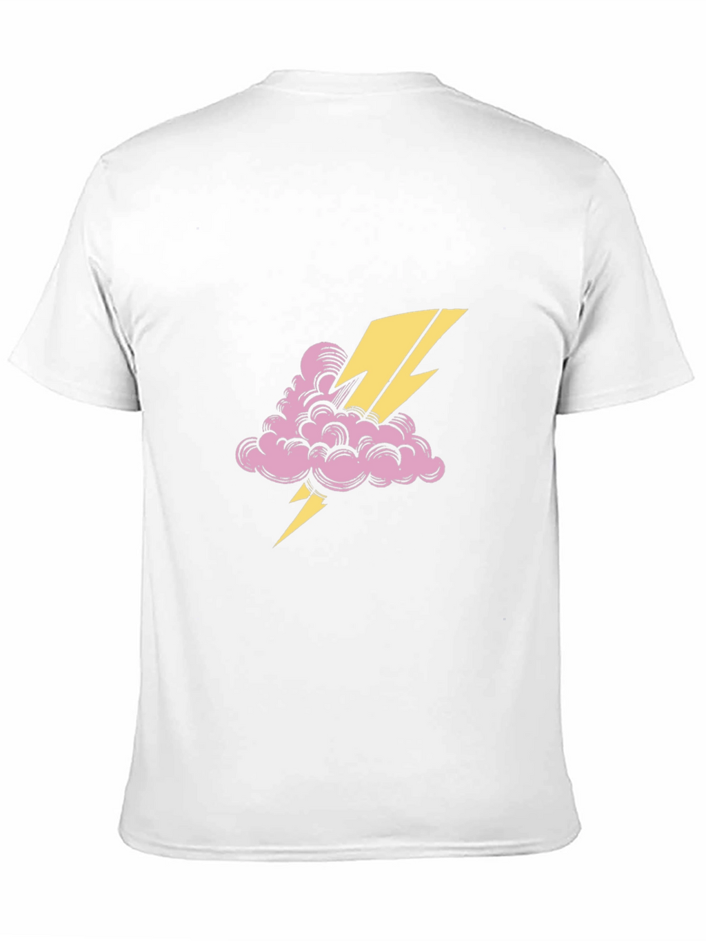 Thunder Cloud Tee - Black Cotton Graphic T-Shirt