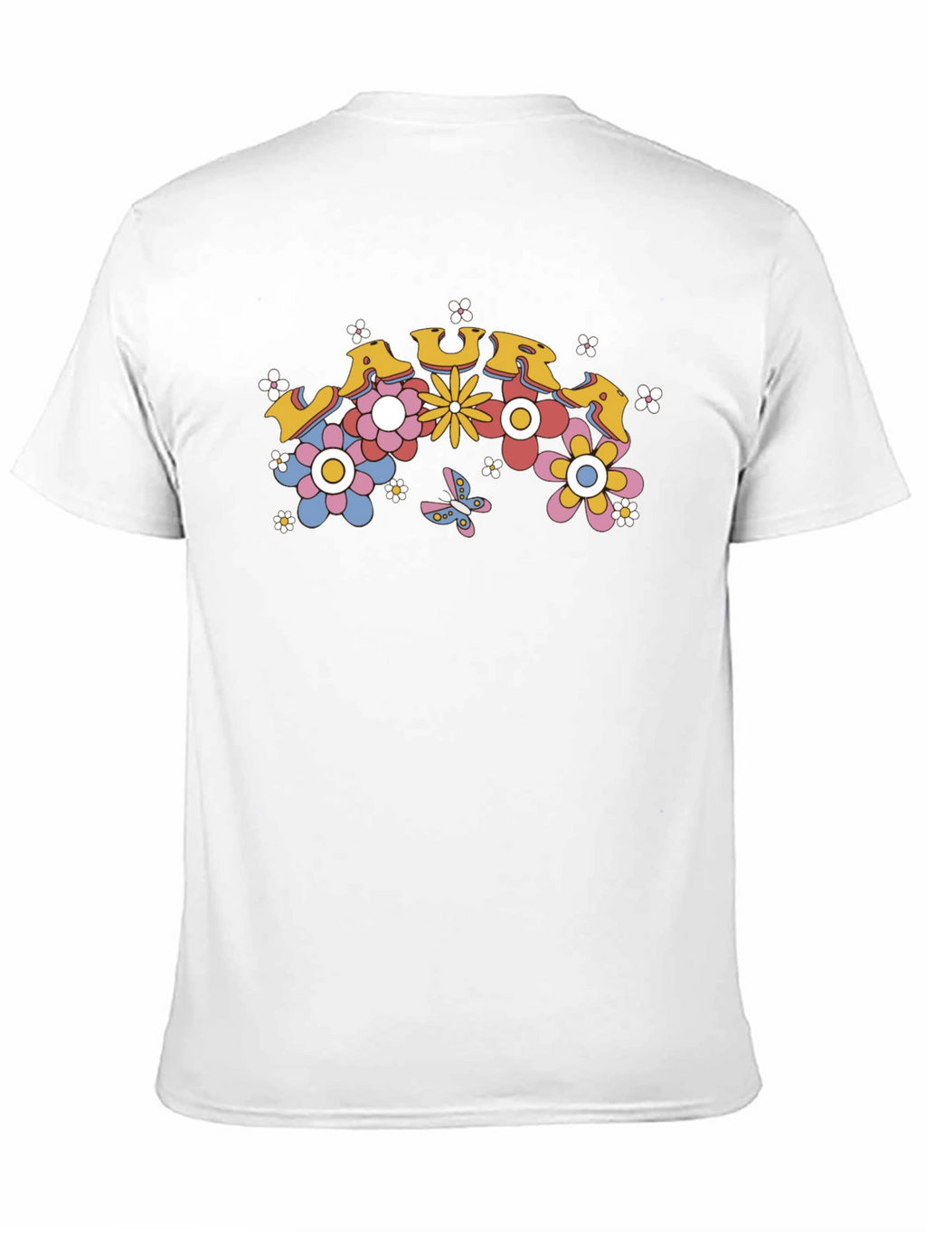 Retro Floral LAURA Custom T-Shirt