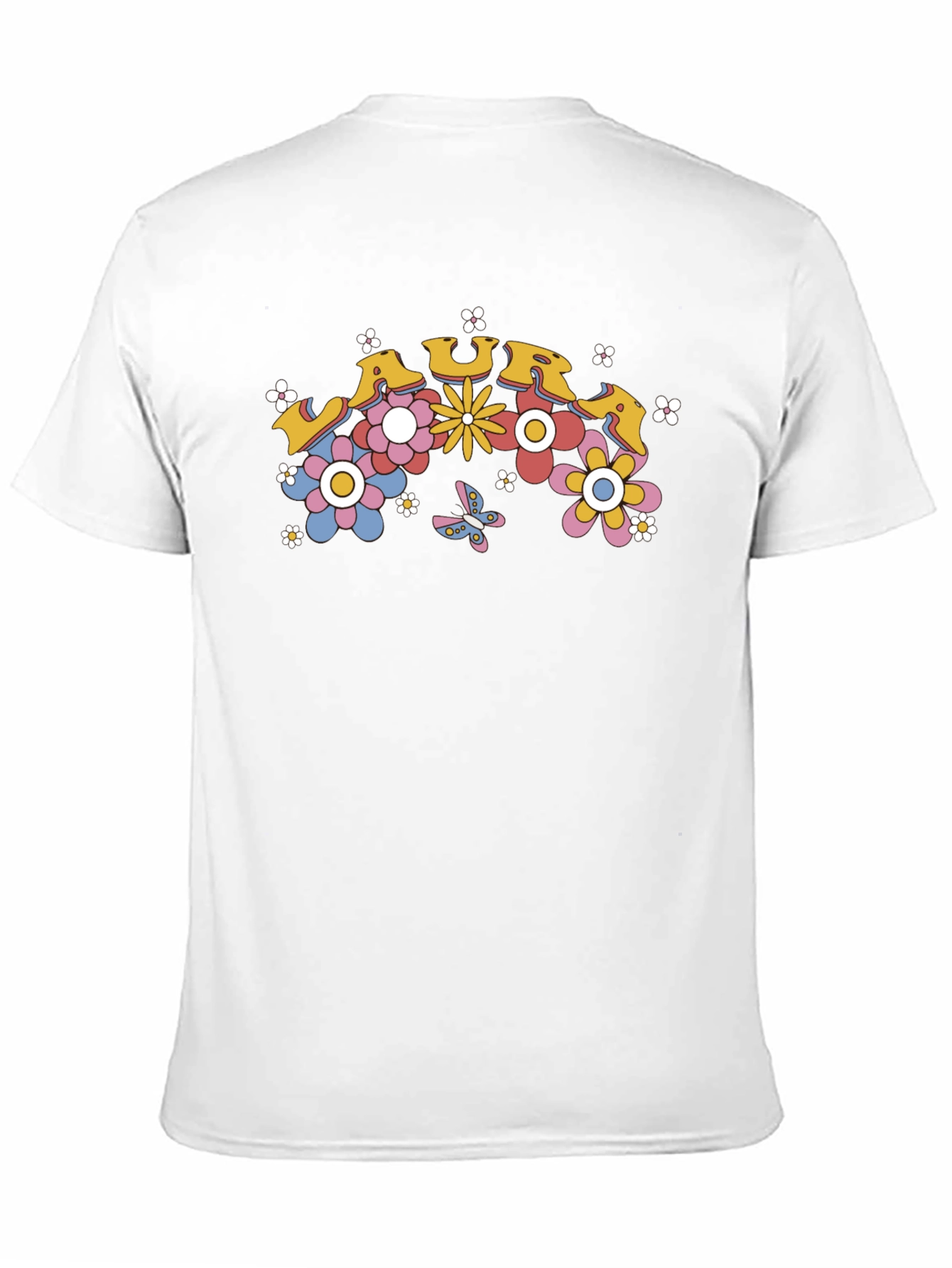 Retro Floral LAURA Custom T-Shirt
