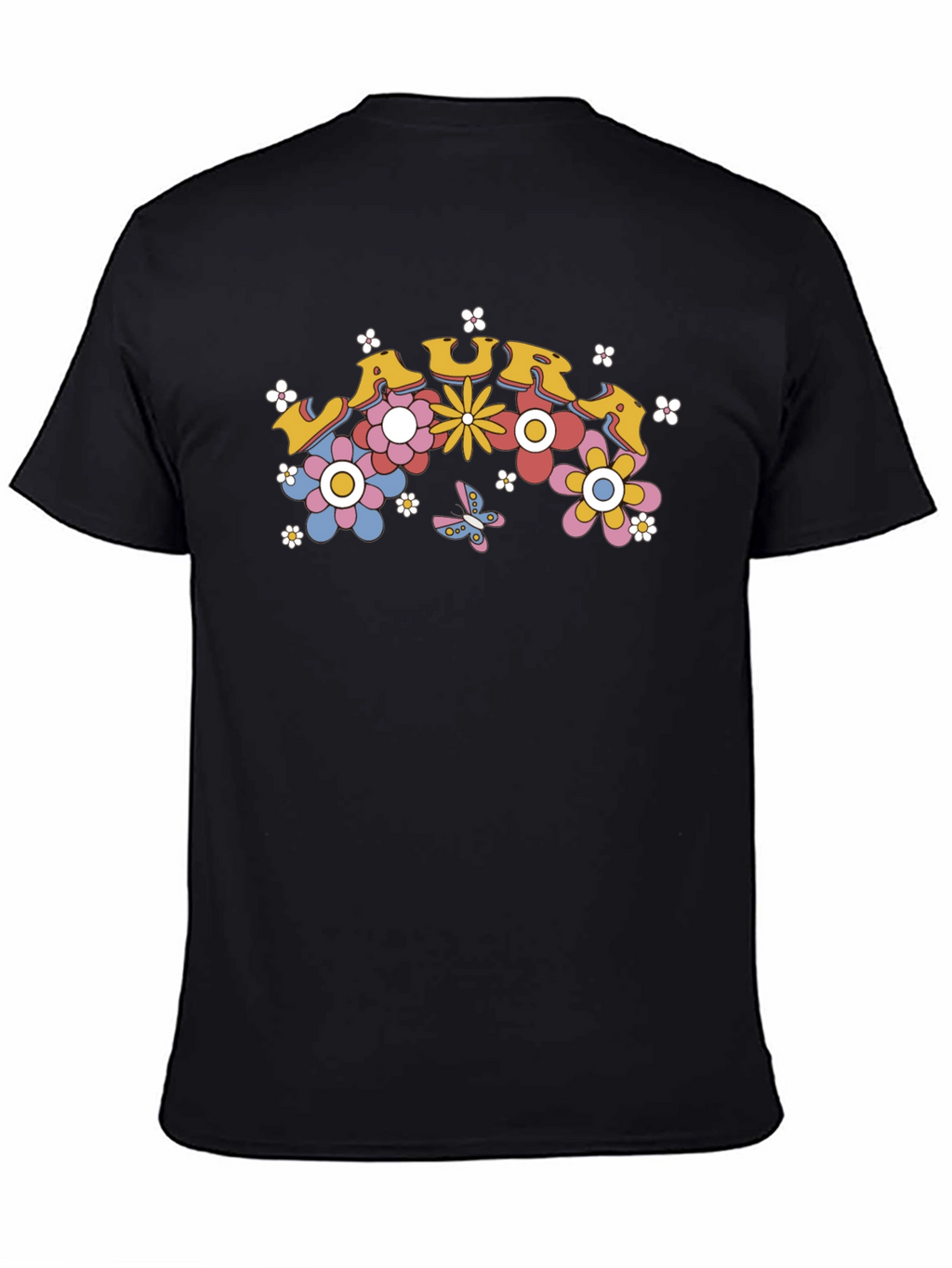 Retro Floral LAURA Custom T-Shirt