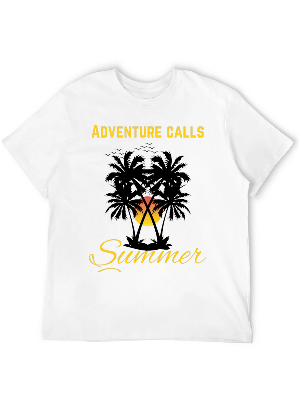 Adventure Calls Summer Palm Tree Graphic Tee