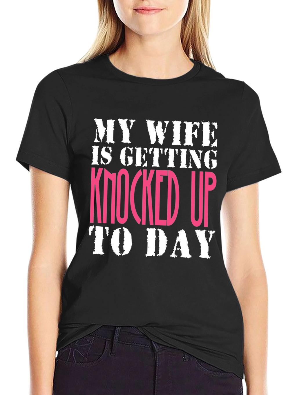 Funny Knocked Up Graphic Tee - Expecting Dad T-Shirt