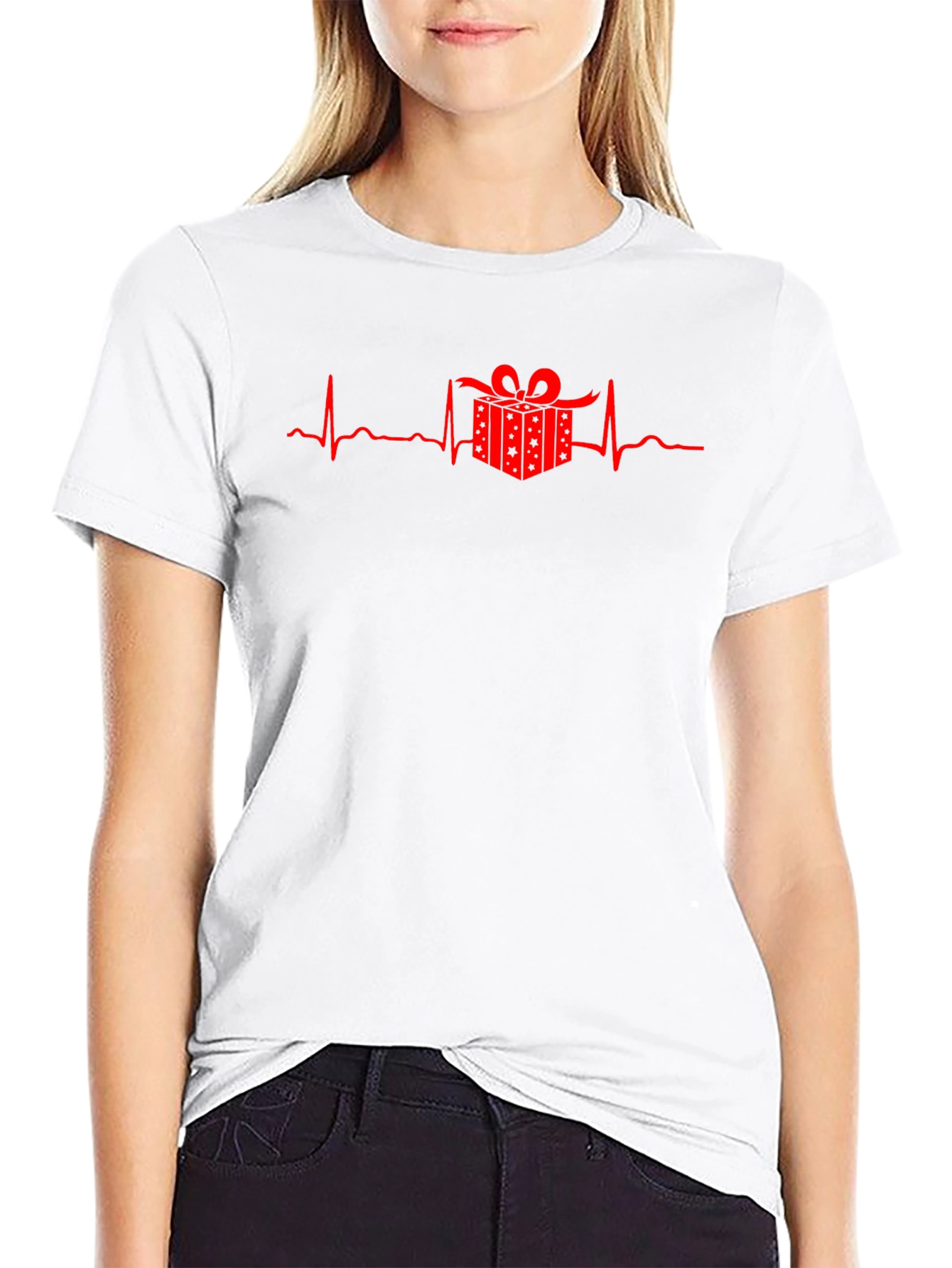 Gift Pulse Tee - Heartbeat Gift Box T-Shirt