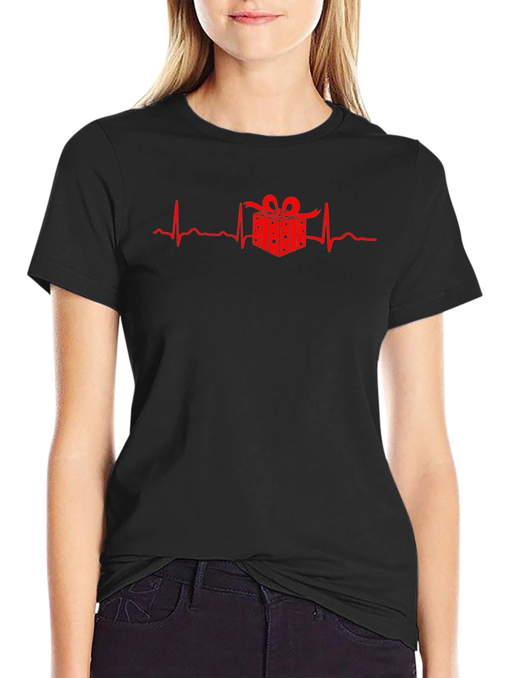 Gift Pulse Tee - Heartbeat Gift Box T-Shirt