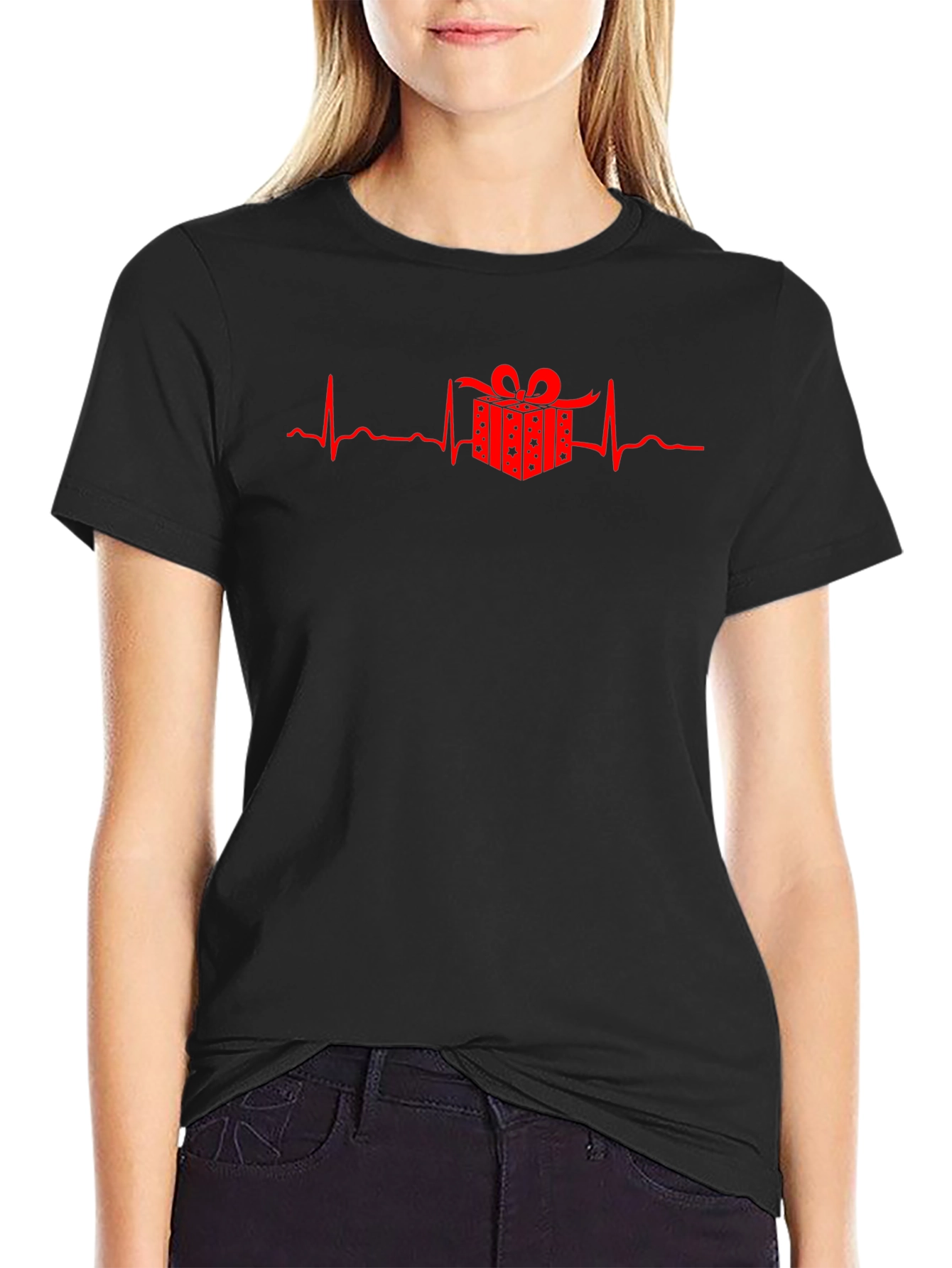 Gift Pulse Tee - Heartbeat Gift Box T-Shirt