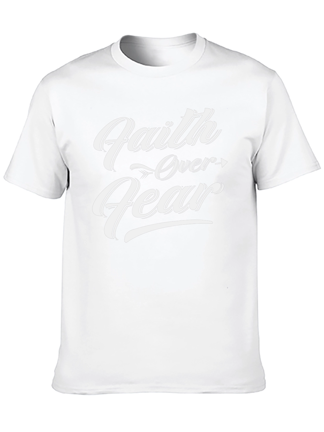 Faith Over Fear Graphic T-Shirt - Black