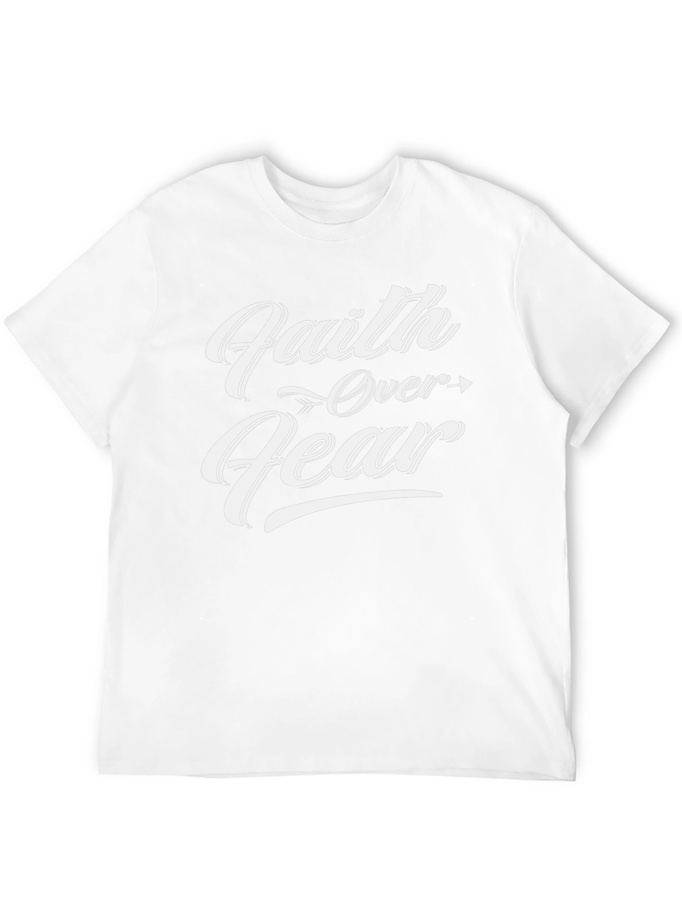 Faith Over Fear Graphic T-Shirt - Black