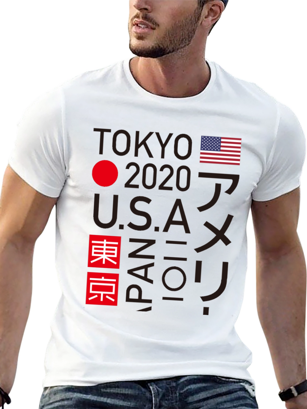 Tokyo 2020 USA Japan Graphic Tee