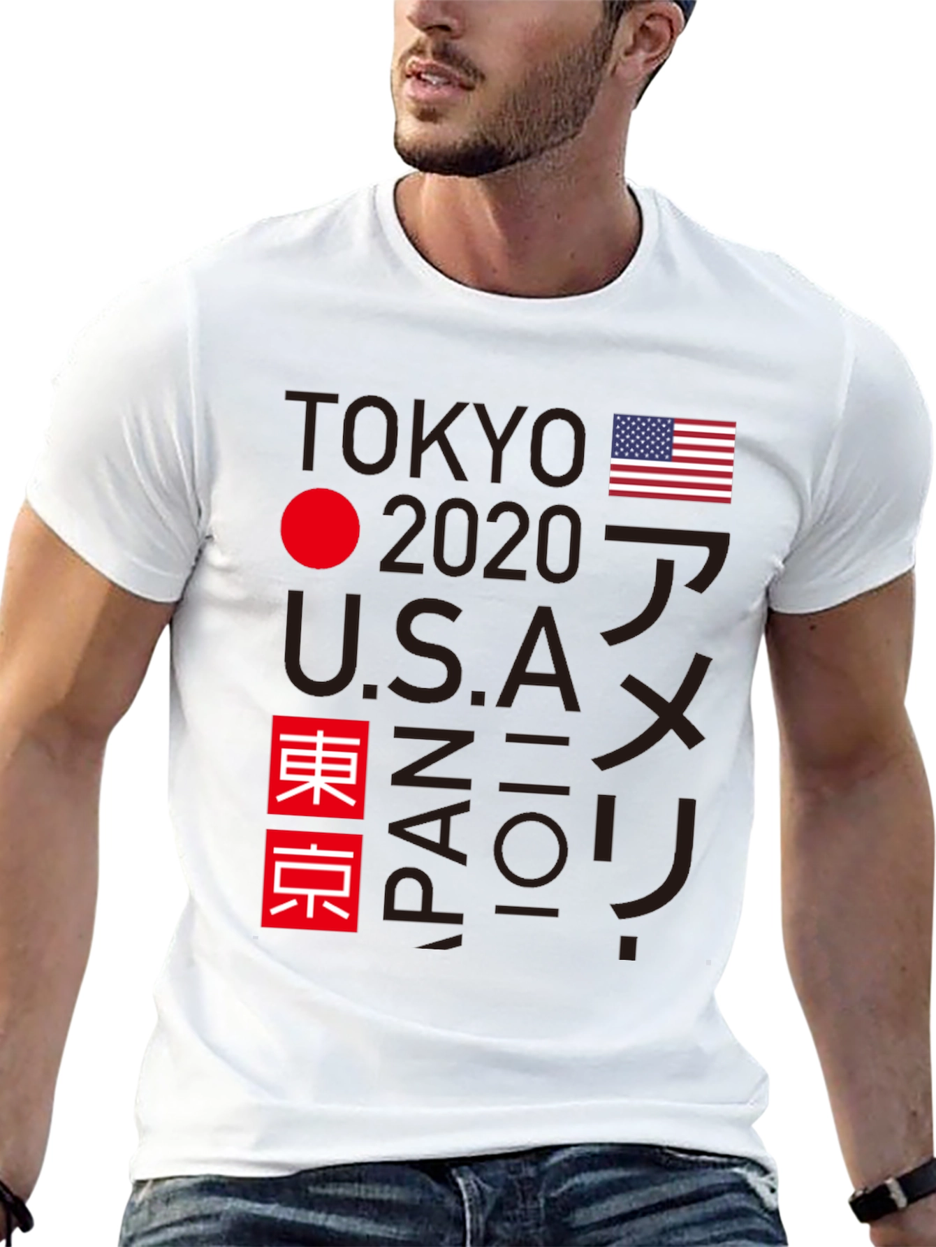Tokyo 2020 USA Japan Graphic Tee