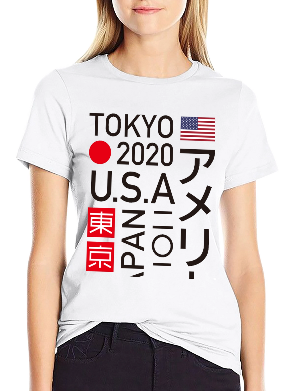 Tokyo 2020 USA Japan Graphic Tee