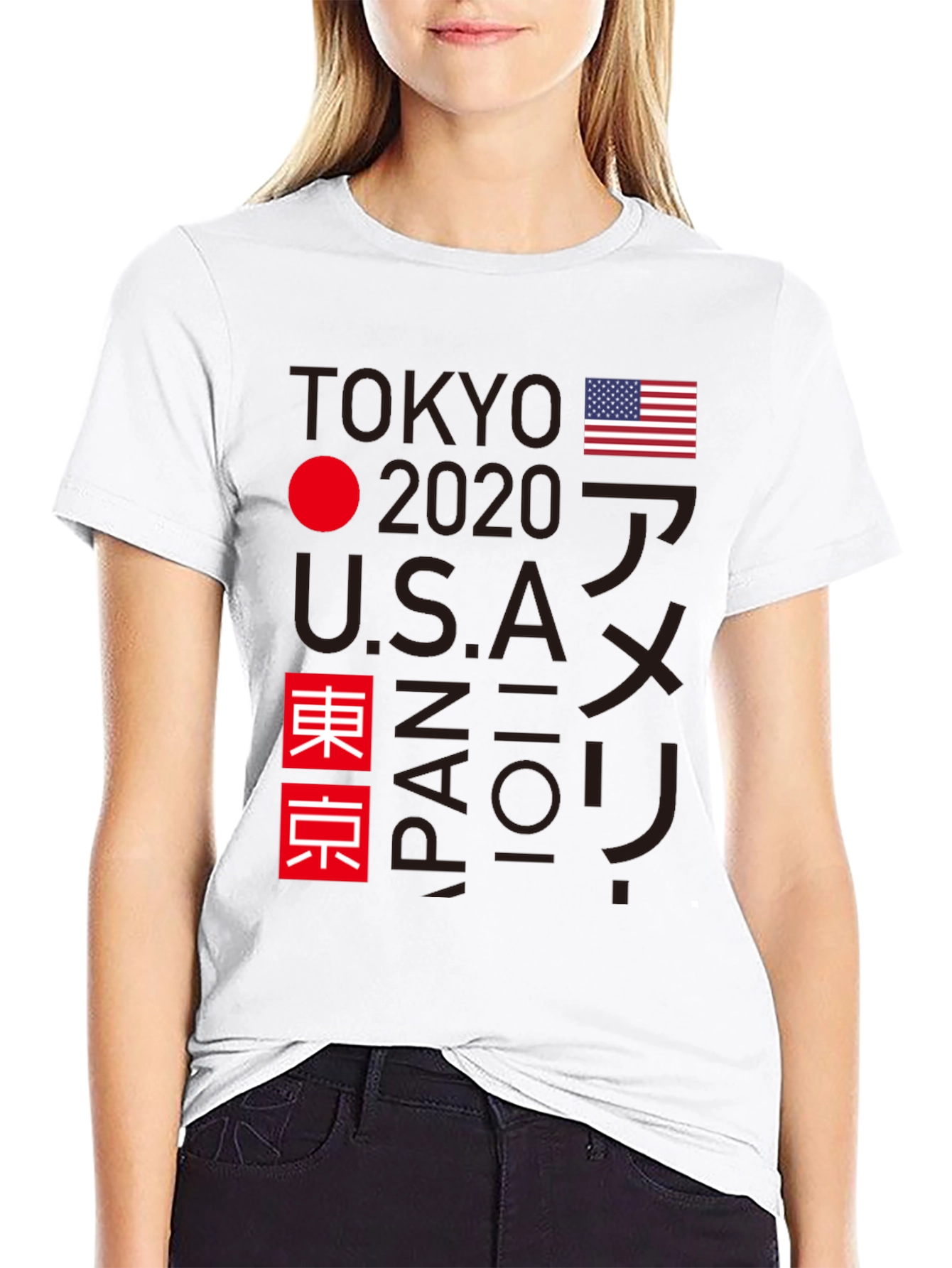 Tokyo 2020 USA Japan Graphic Tee