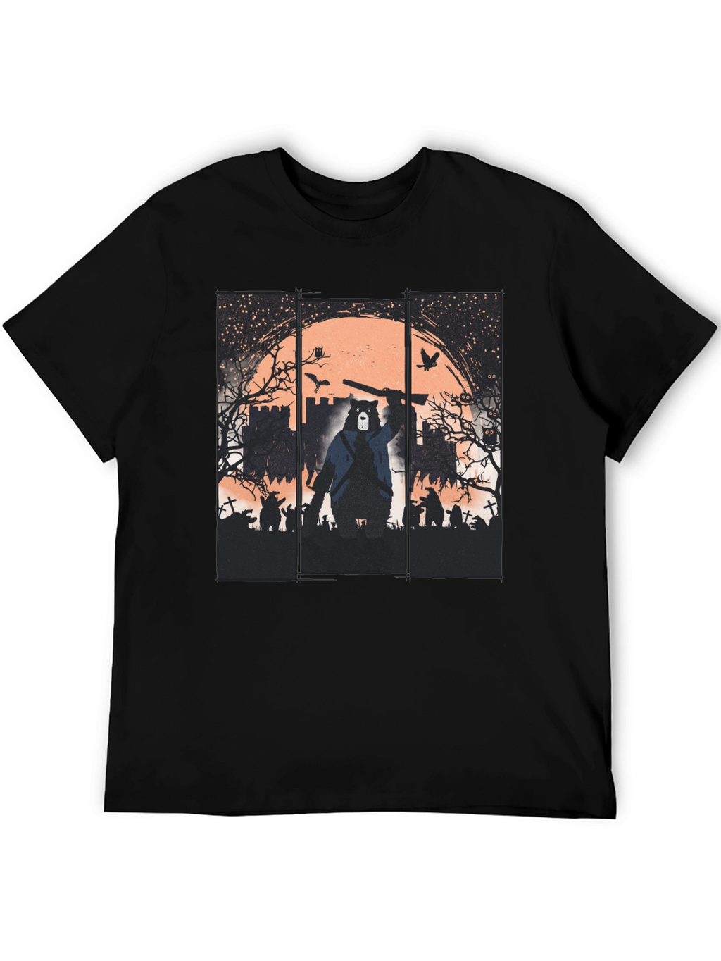 Zombie Hunter Bear Graphic Tee