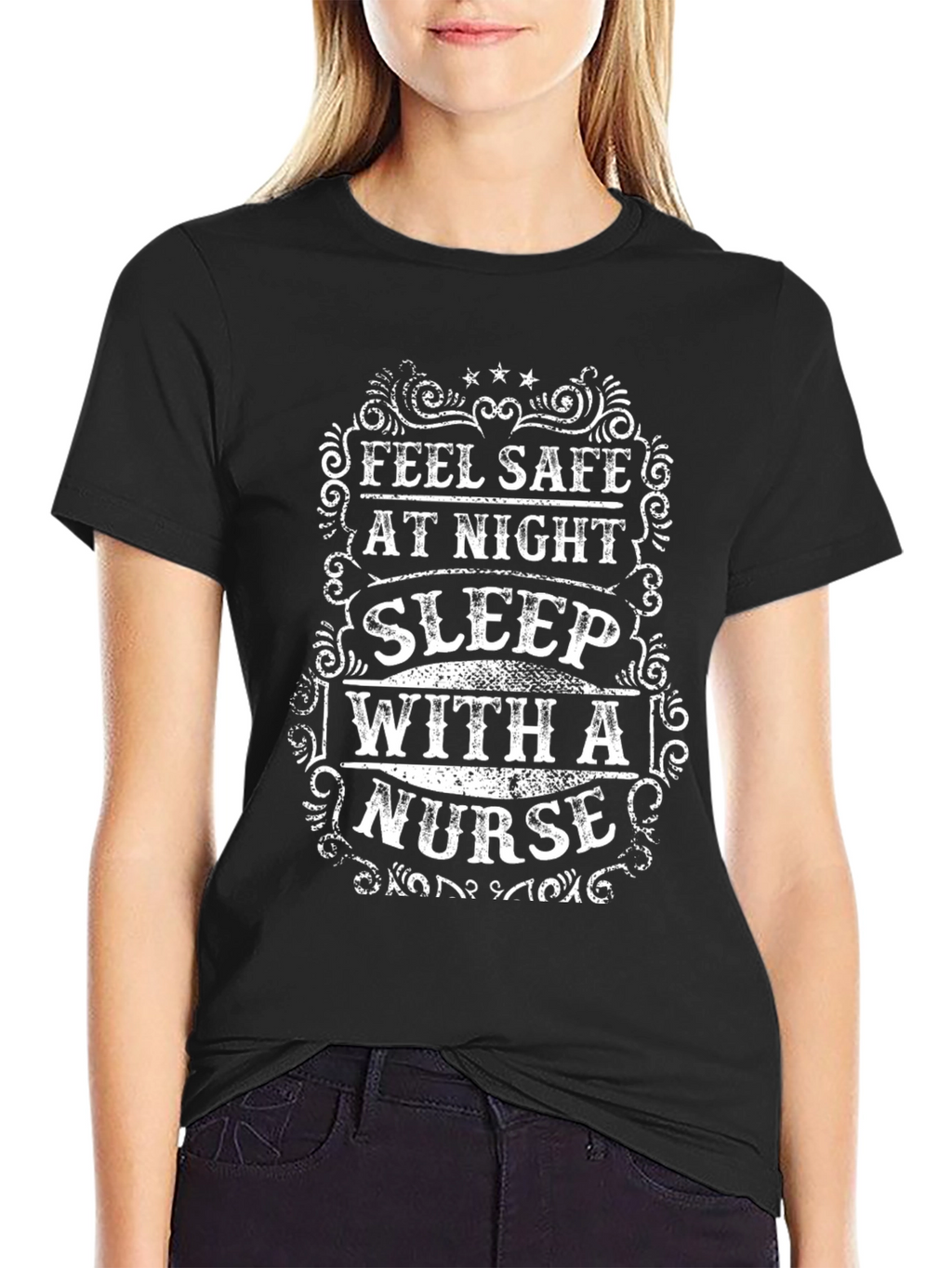 Feel Safe At Night Nurse T-Shirt