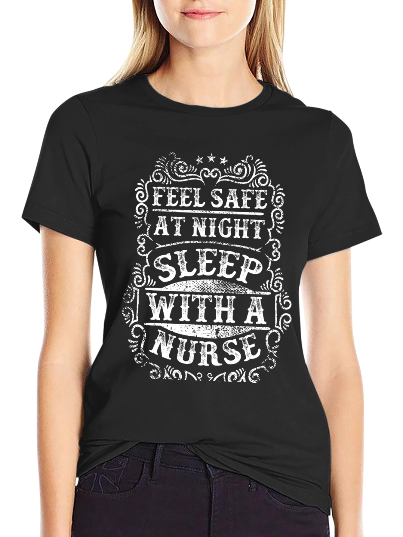 Feel Safe At Night Nurse T-Shirt