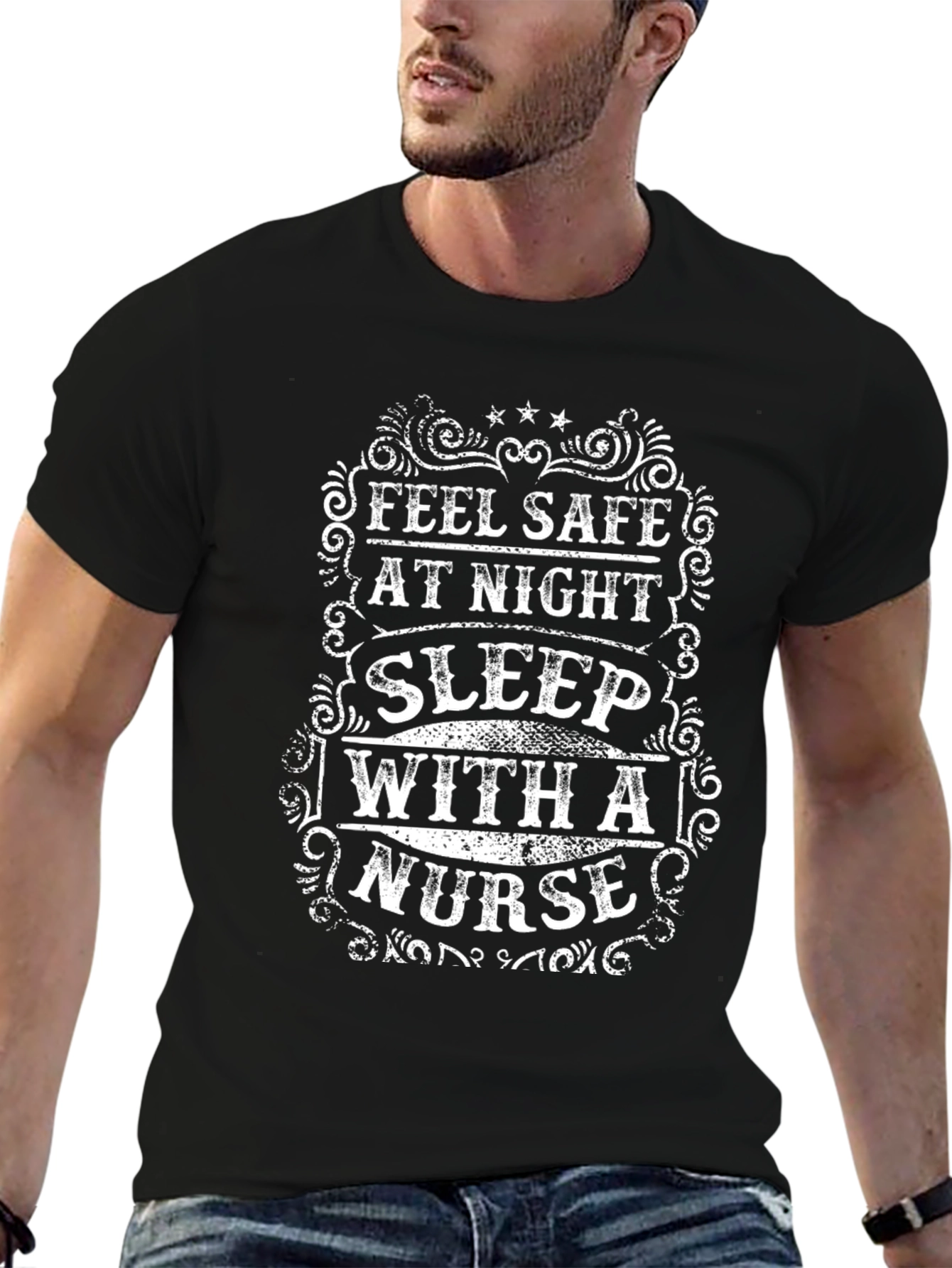 Feel Safe At Night Nurse T-Shirt