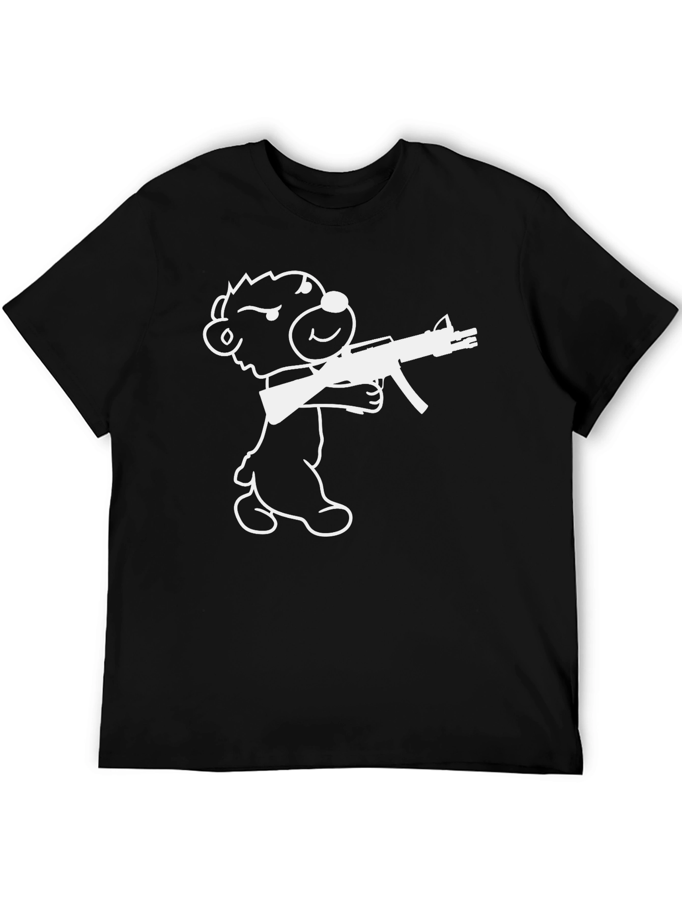 Edgy Bear AK-47 Black T-Shirt