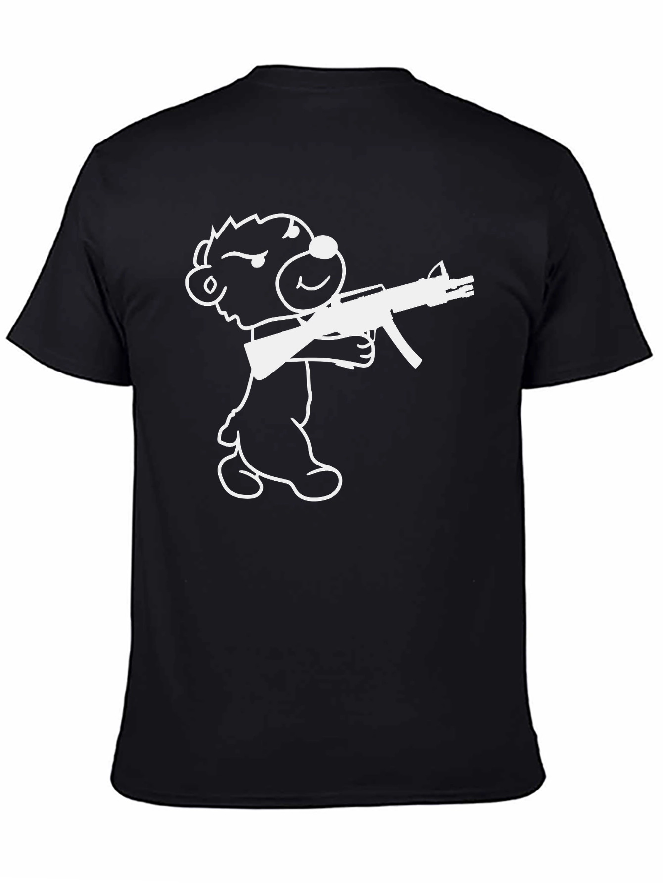 Edgy Bear AK-47 Black T-Shirt