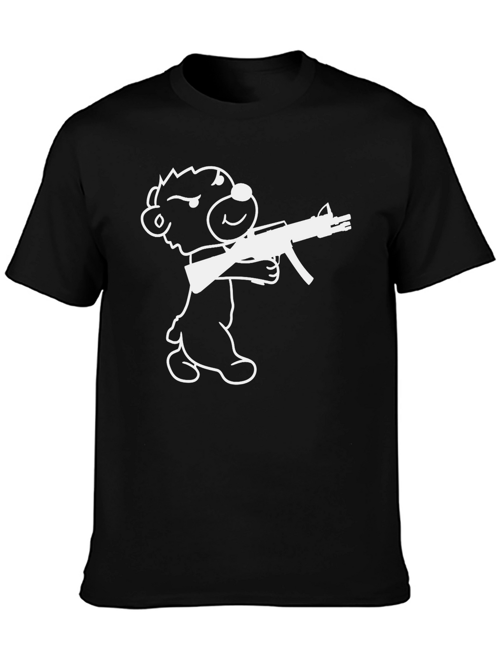 Edgy Bear AK-47 Black T-Shirt