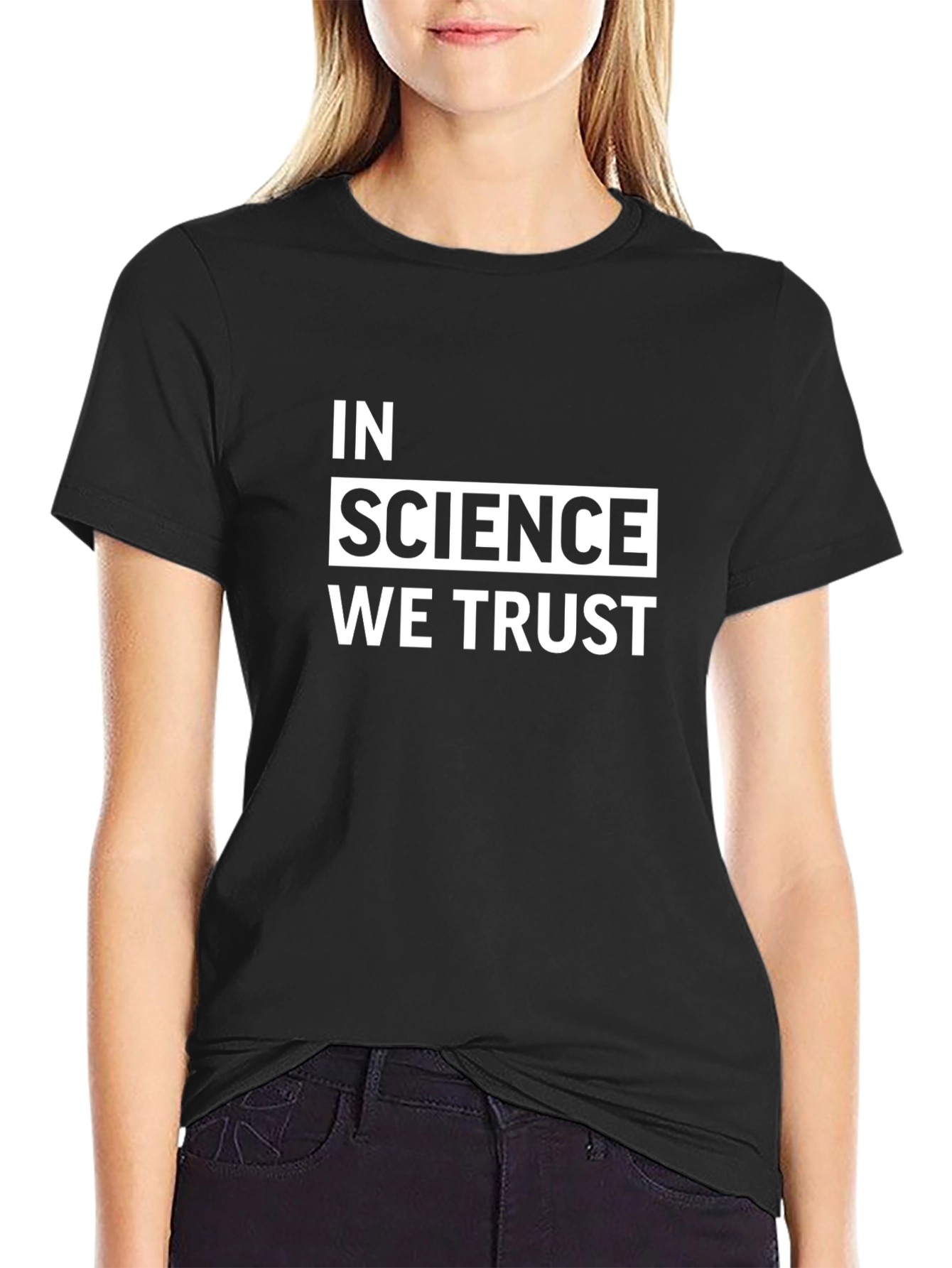 In Science We Trust Black T-Shirt