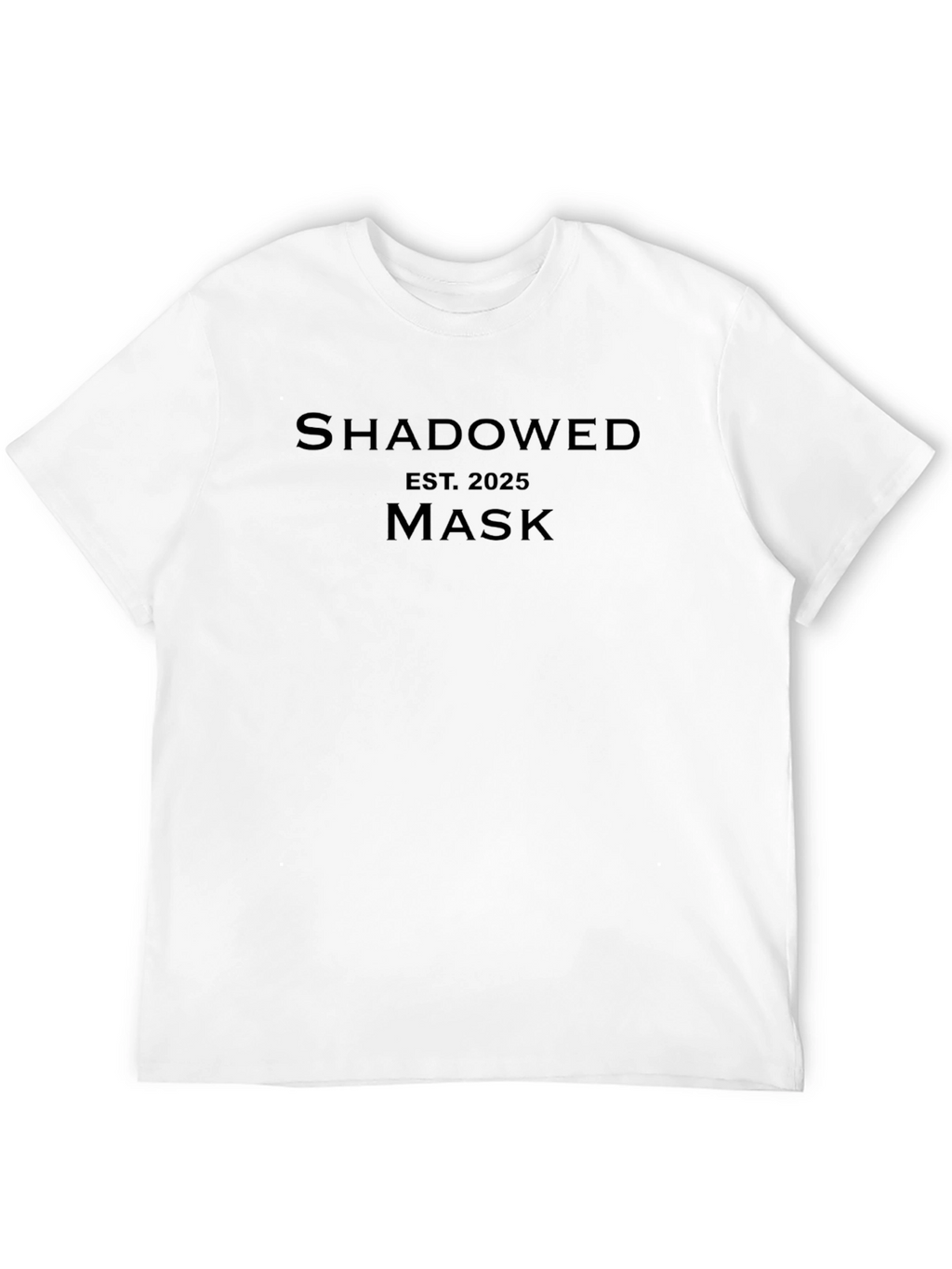 Shadowed Mask Est. 2025 Black Tee
