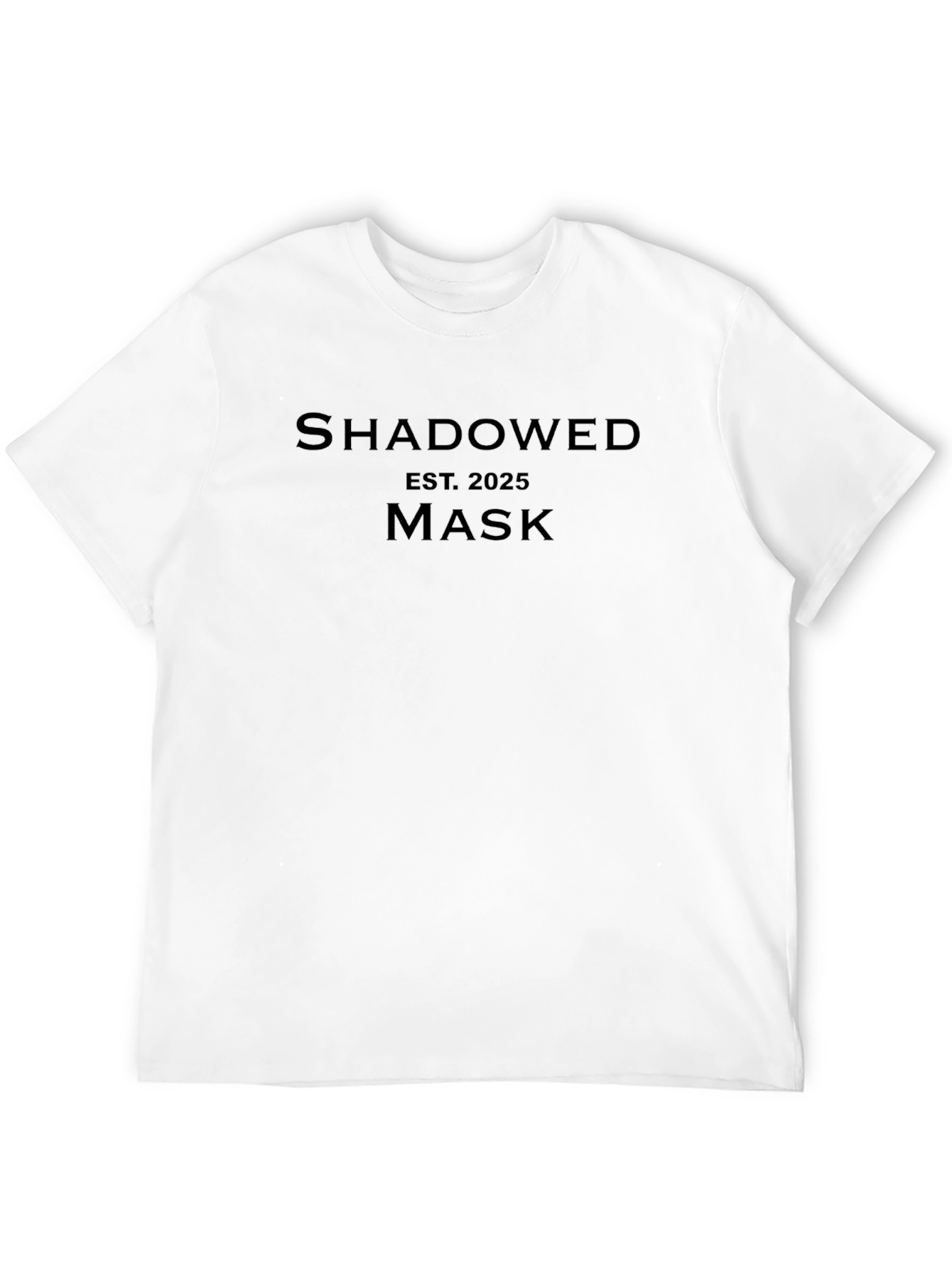 Shadowed Mask Est. 2025 Black Tee