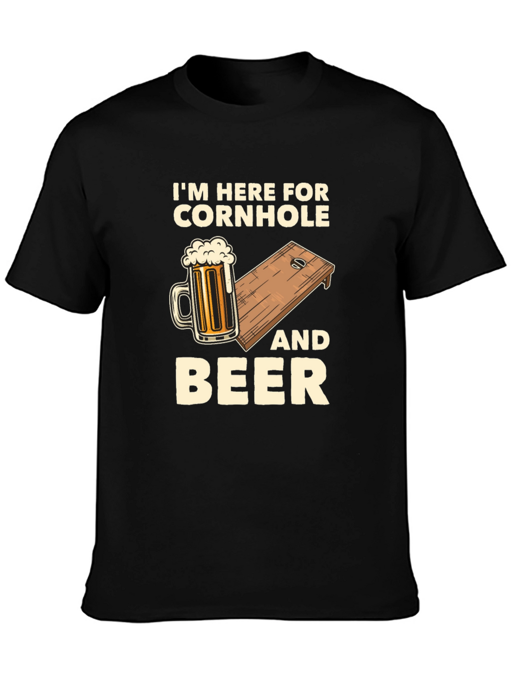 Cornhole and Beer Graphic Tee