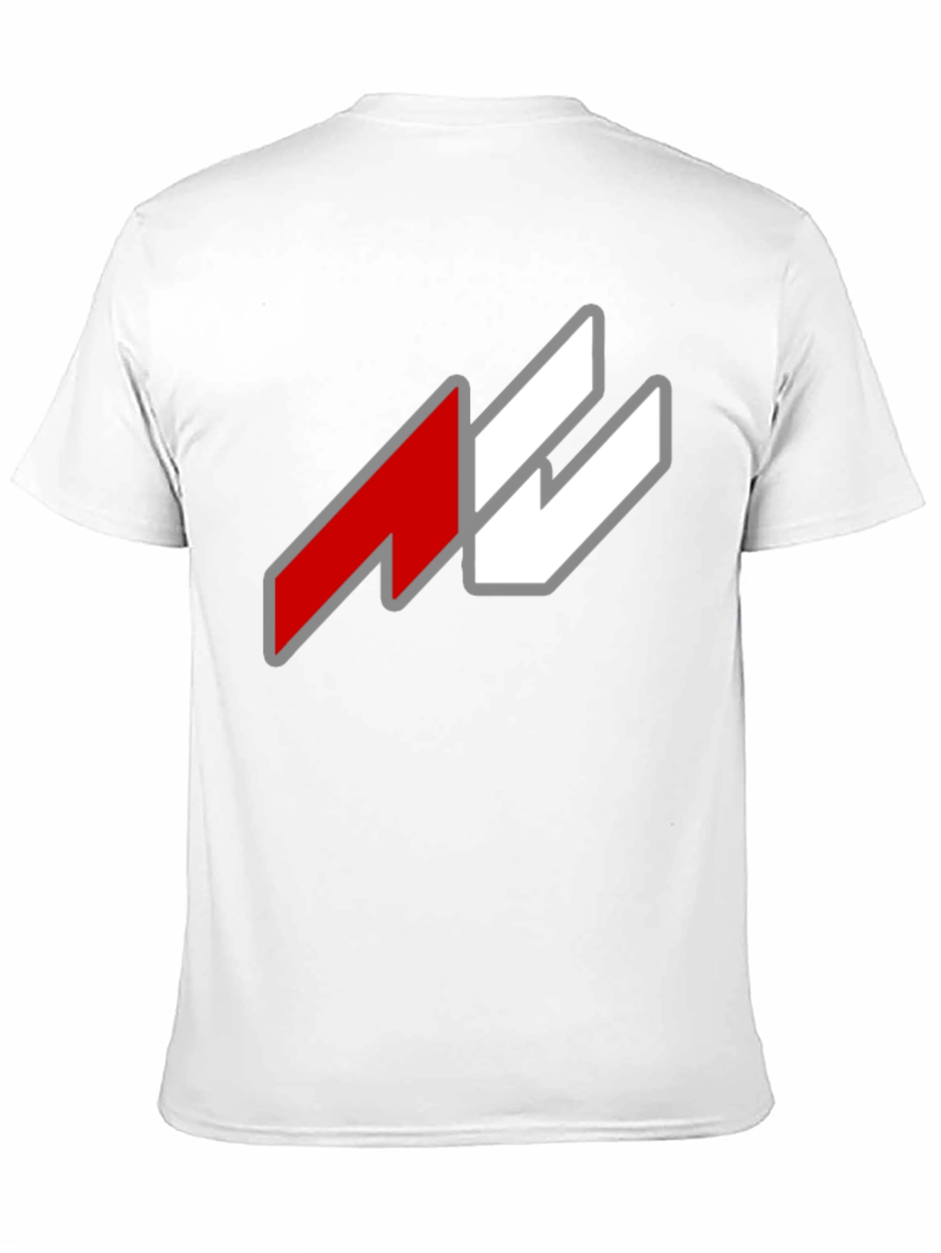 Bold Graphic Tee - Red and White Logo T-Shirt