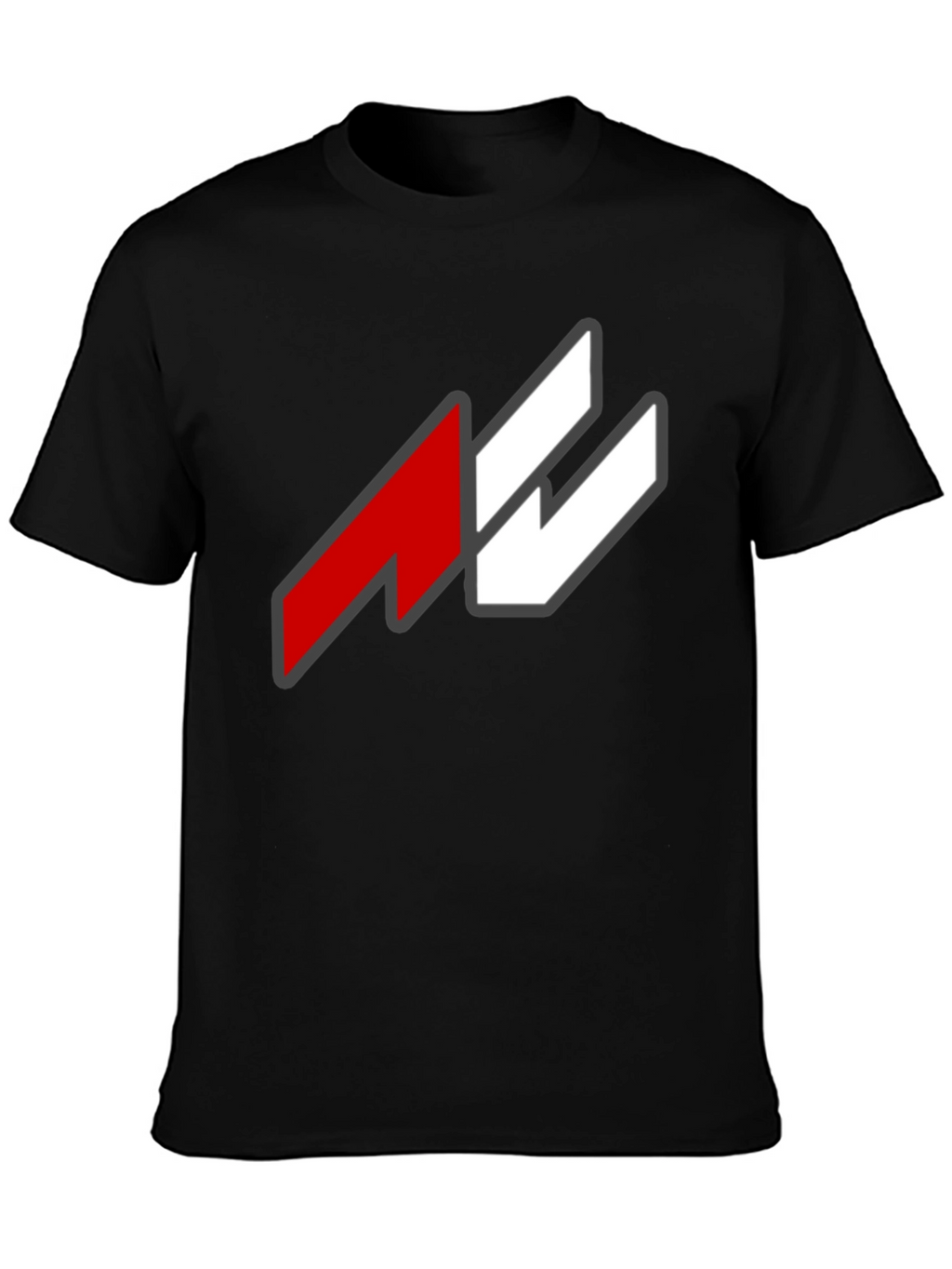 Bold Graphic Tee - Red and White Logo T-Shirt